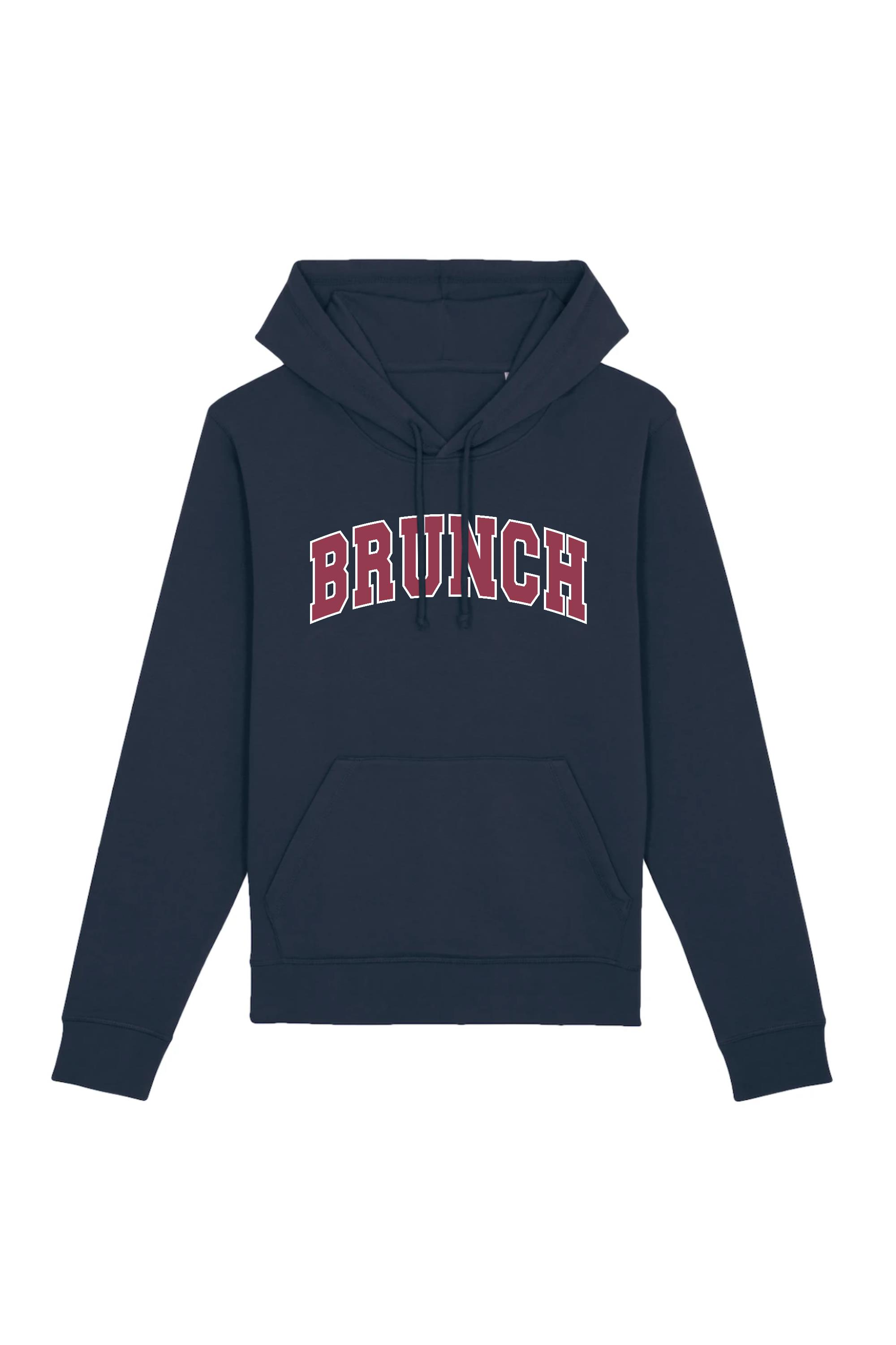 Image of Oat Milk Club dames vegan Hoodie Brunch Donkerblauw