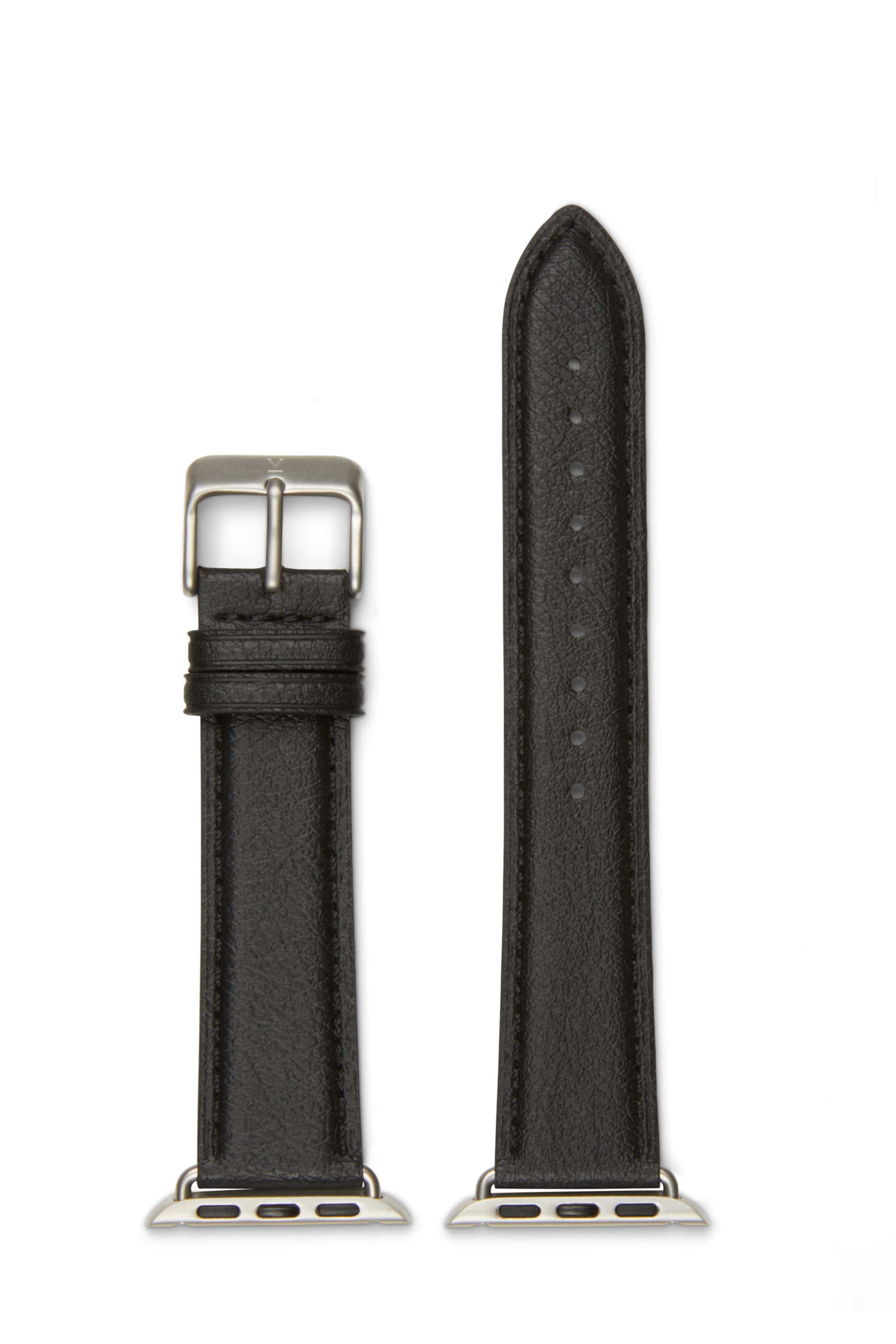 Votch men vegan Watch Strap Apple Skin Black & Silver