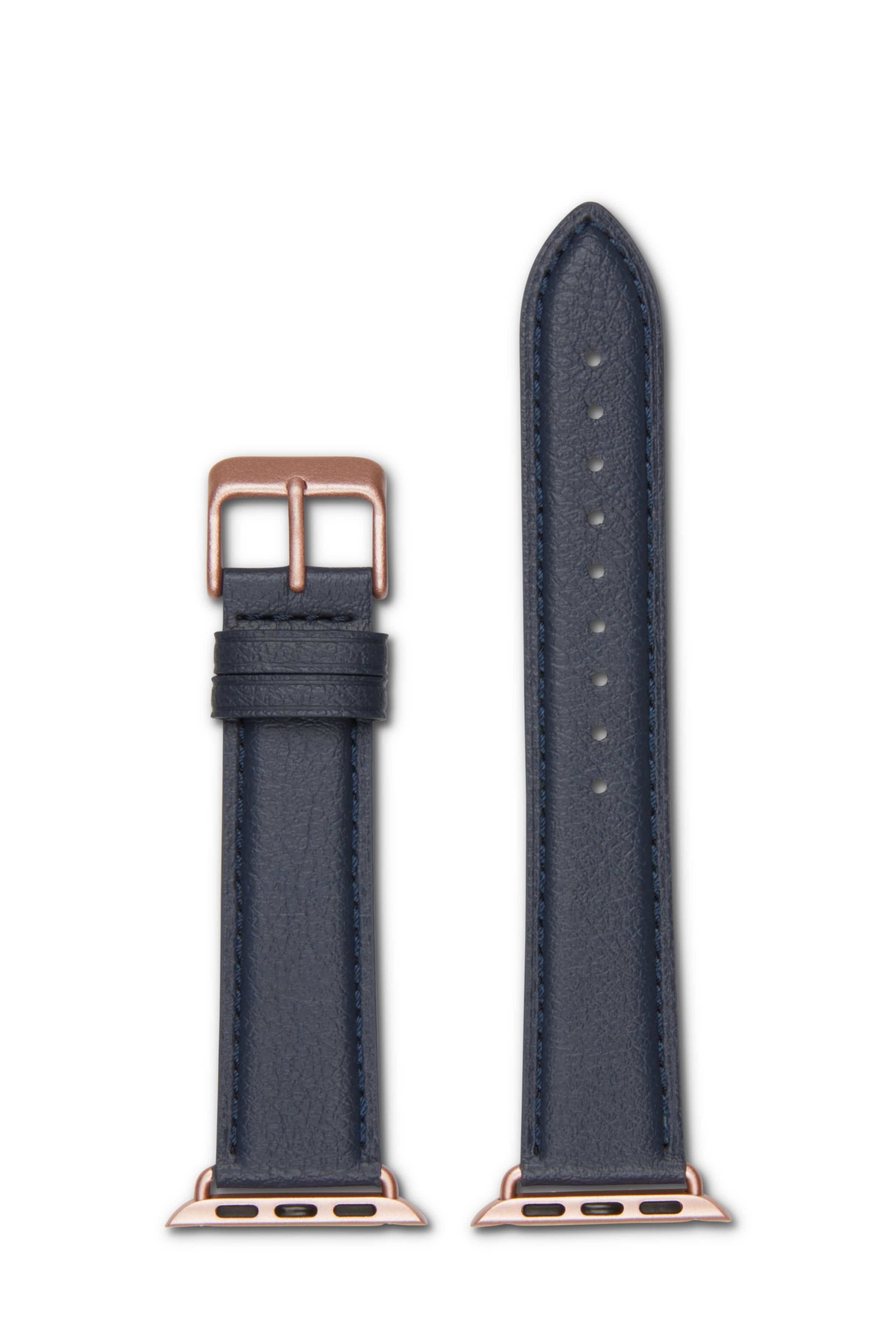 Votch men vegan Watch Strap Apple Skin Navy & Rose Gold