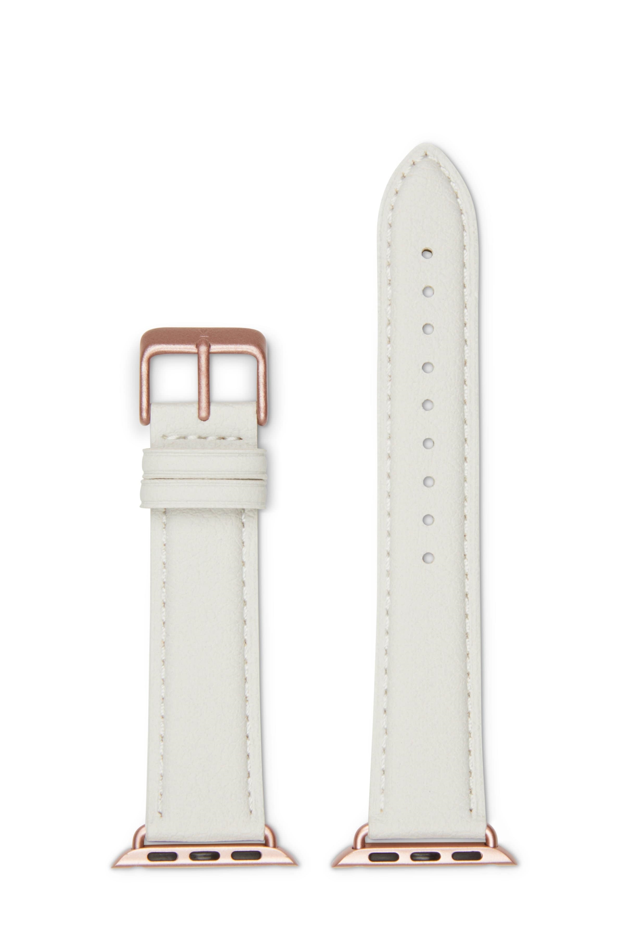 Votch men vegan Watch Strap Apple Skin Off White & Rose Gold