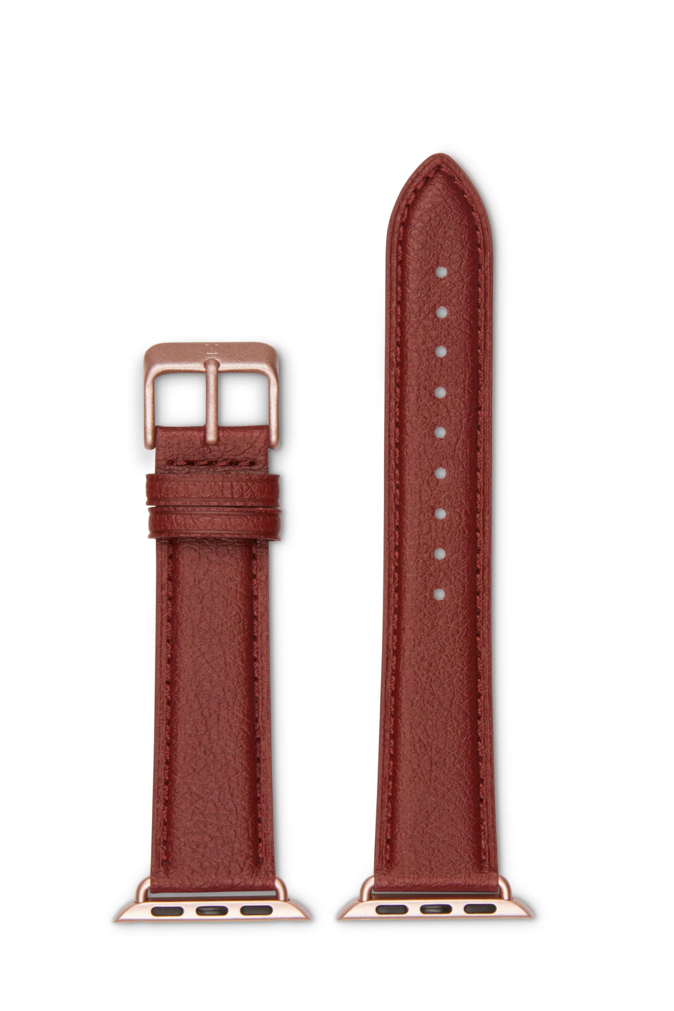 Votch men vegan Watch Strap Apple Skin Red & Rose Gold