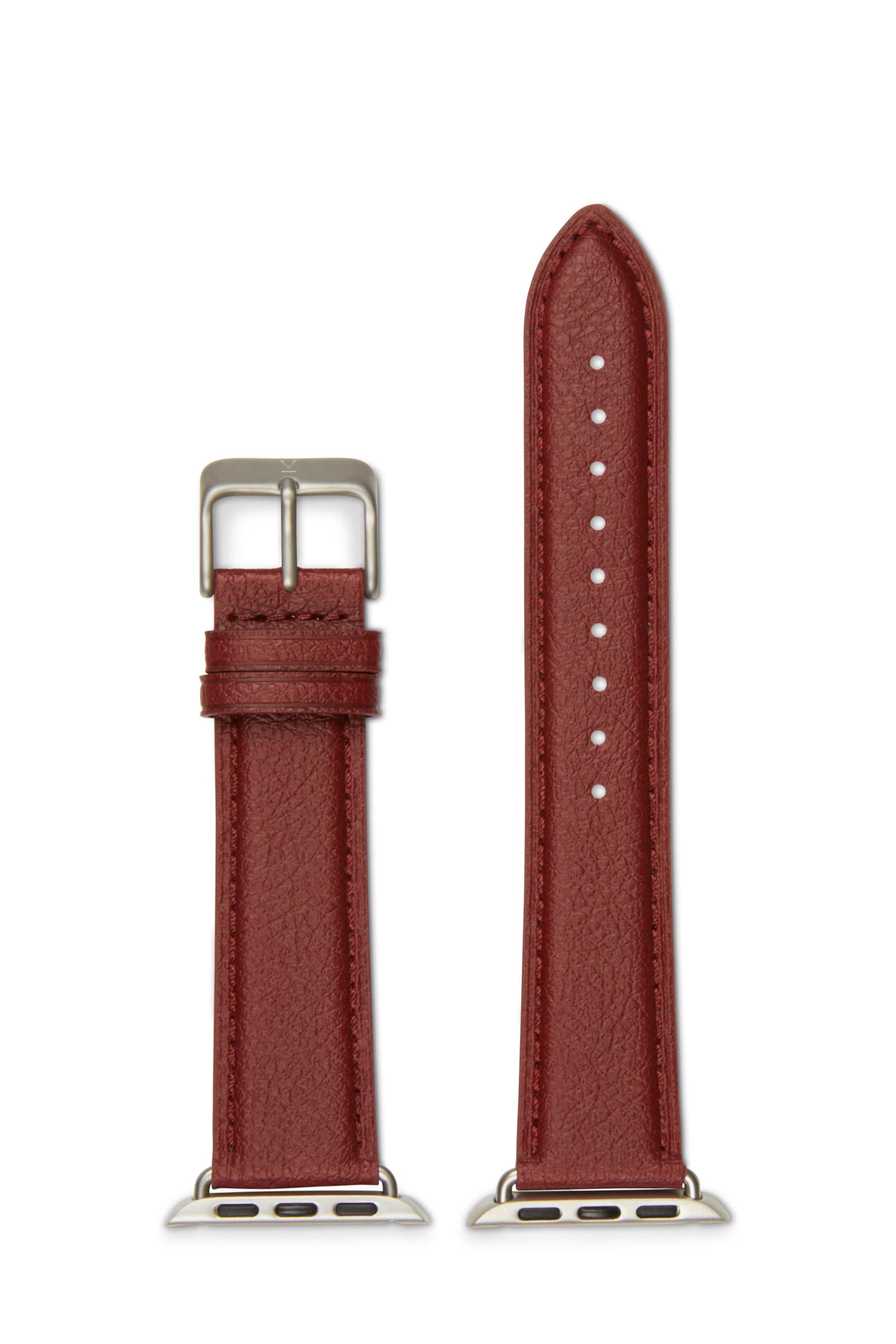 Votch men vegan Watch Strap Apple Skin Red & Silver