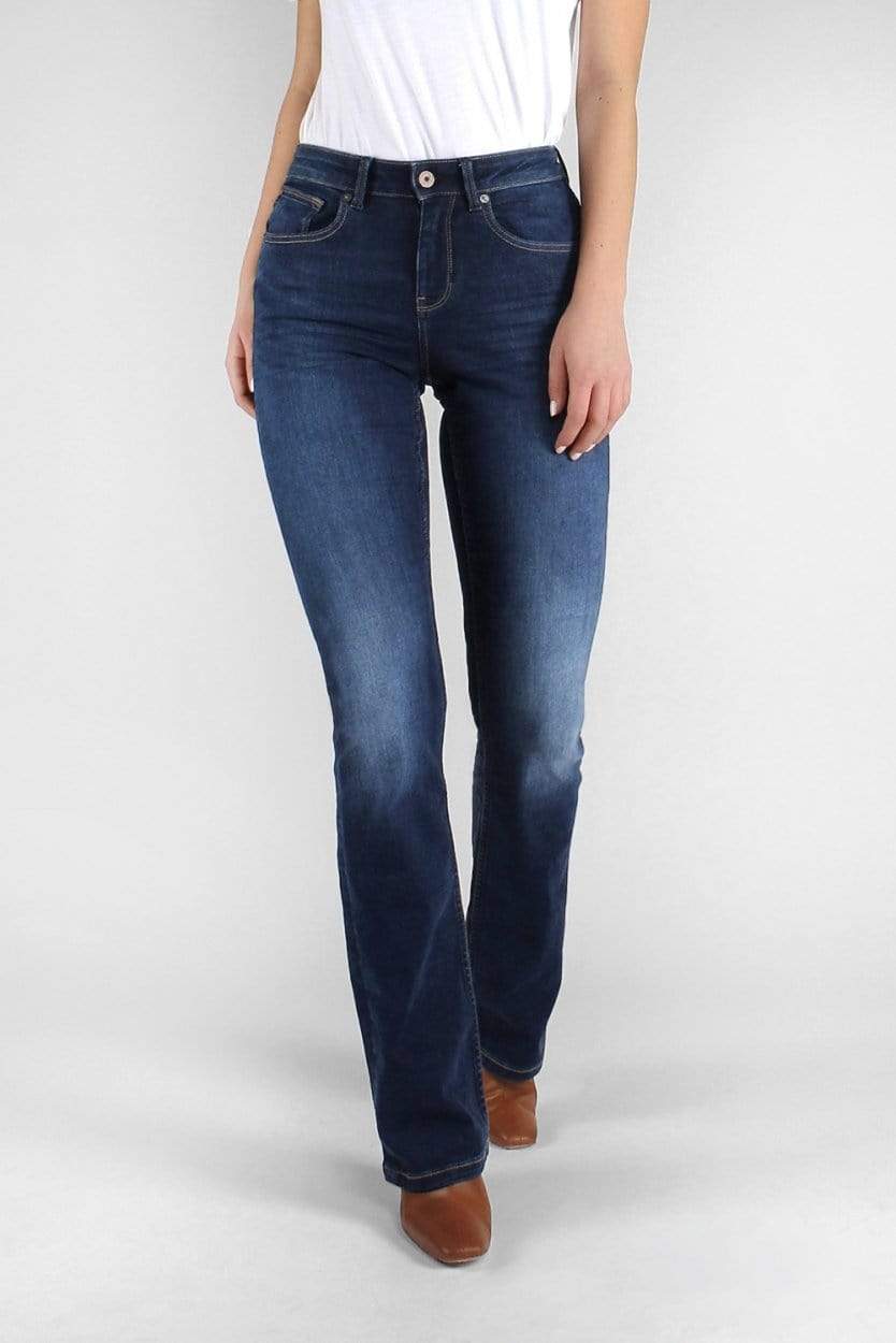 Kuyichi Damen vegan Jeans Bootcut Amy Herbal Deep Blue