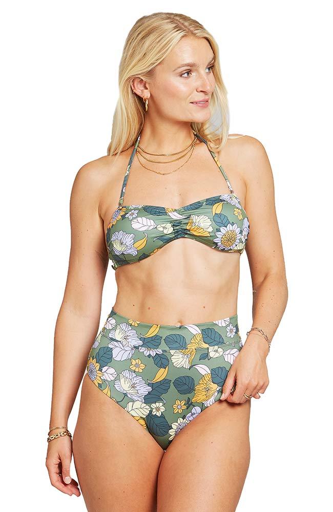 DEDICATED womens vegan Bikini Top Kovik Flowers