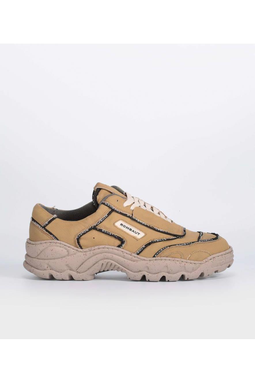 Image of Rombaut mannen vegan Sneakers Boccaccio Recycled Lichtbruin