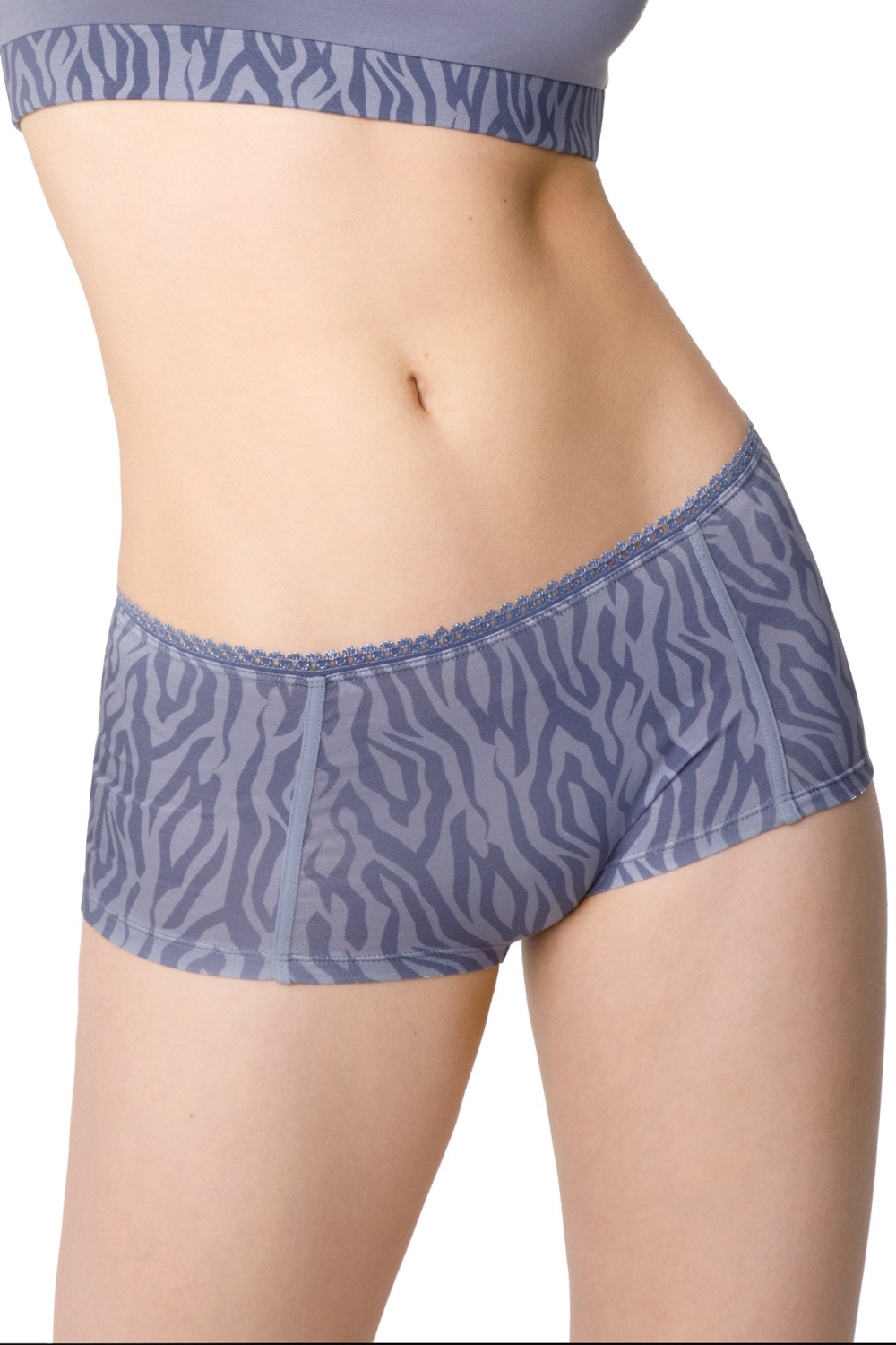 VATTER womens vegan Shorts Emma Zebra Purple