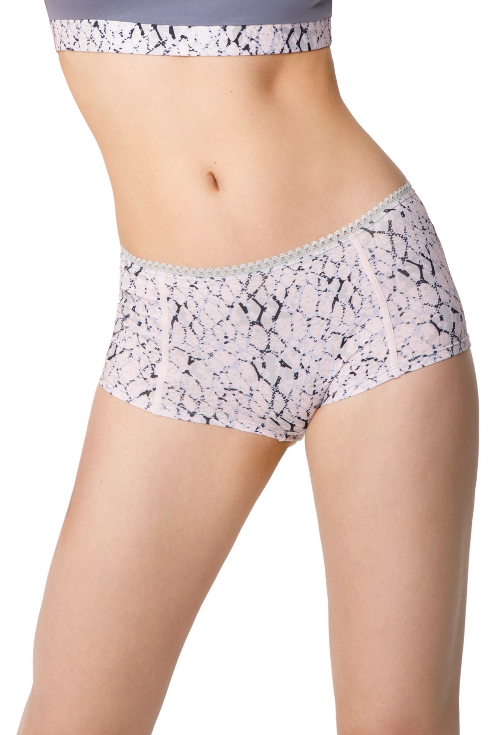 VATTER womens vegan Shorts Emma Snake Light Pink
