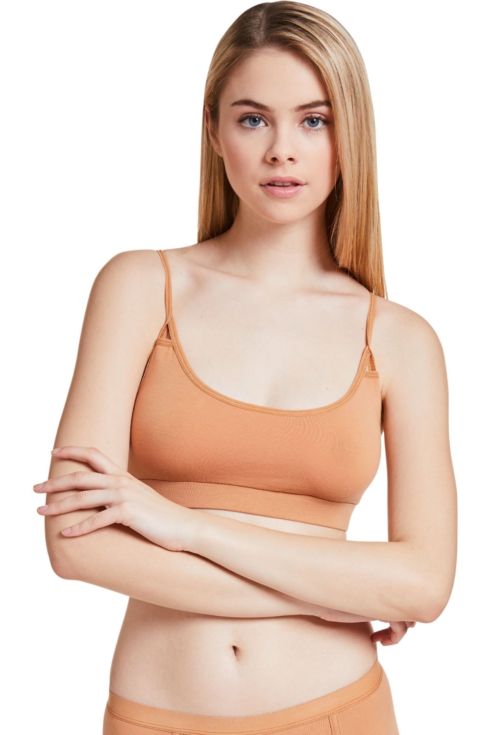VATTER womens vegan Bralette Paula Light Orange