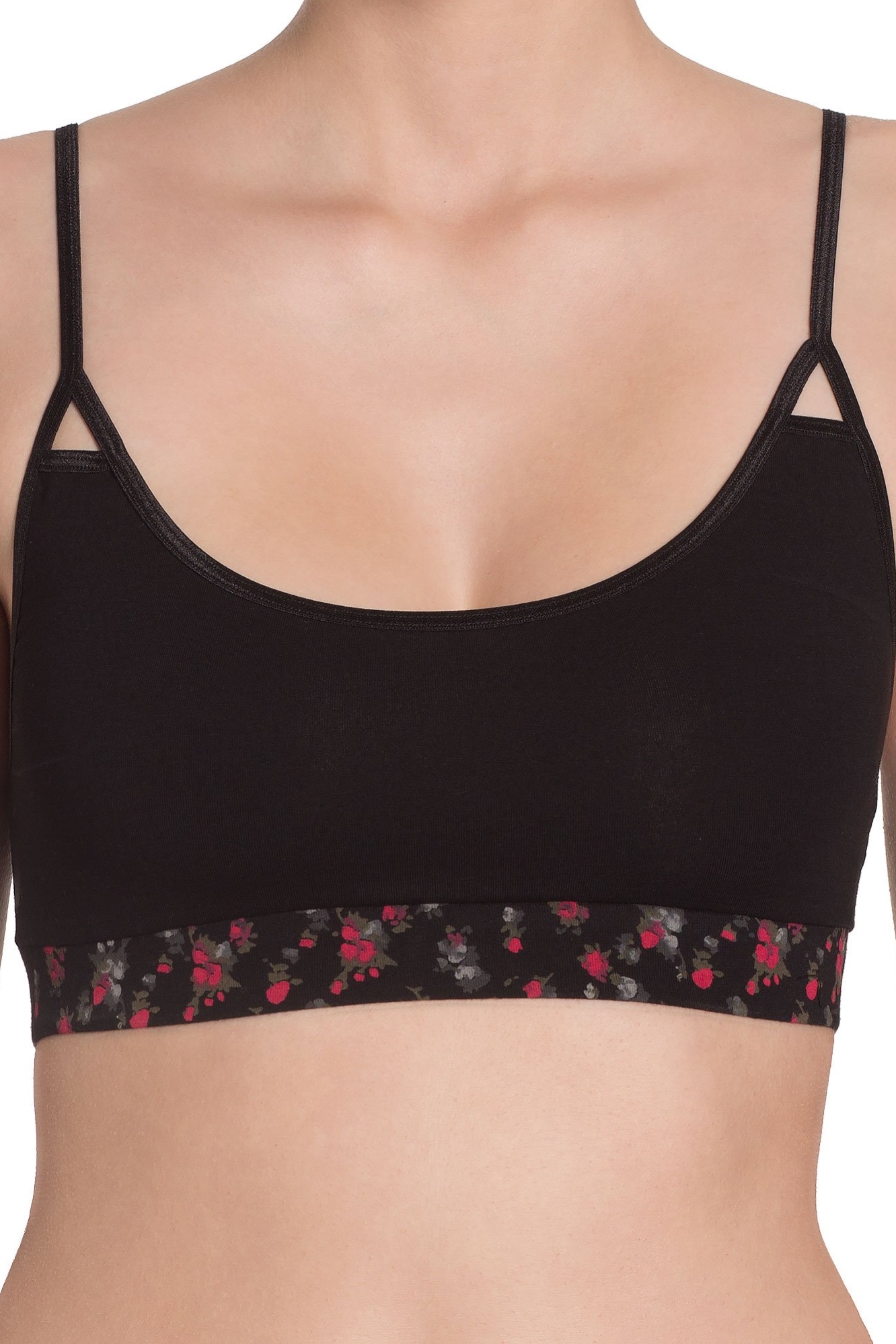 VATTER womens vegan Bralette Paula Small Flowers