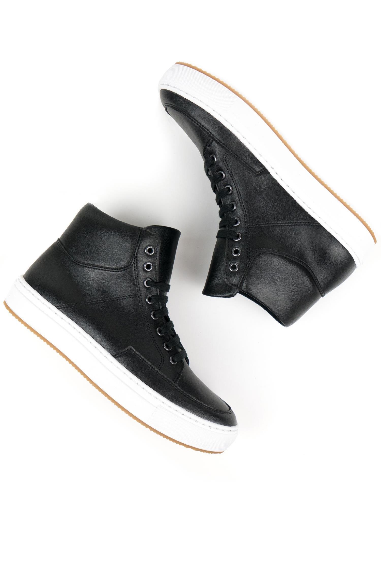 Image of Will's Vegan Store dames vegan Sneakers Boots Zwart