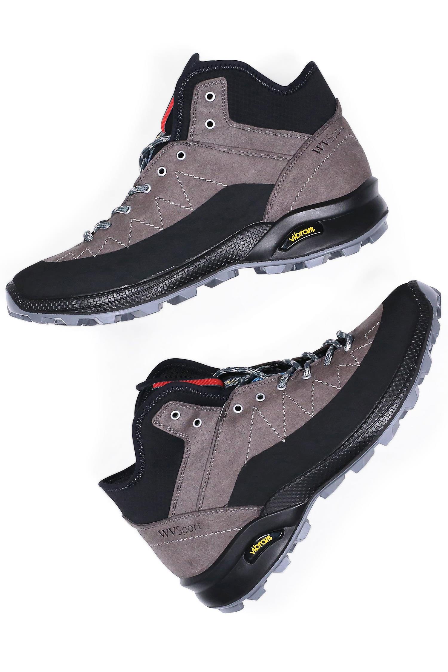 41638 - Wills Vegan Store Herren vegan Cross Tail Stiefel Wvsport Grau