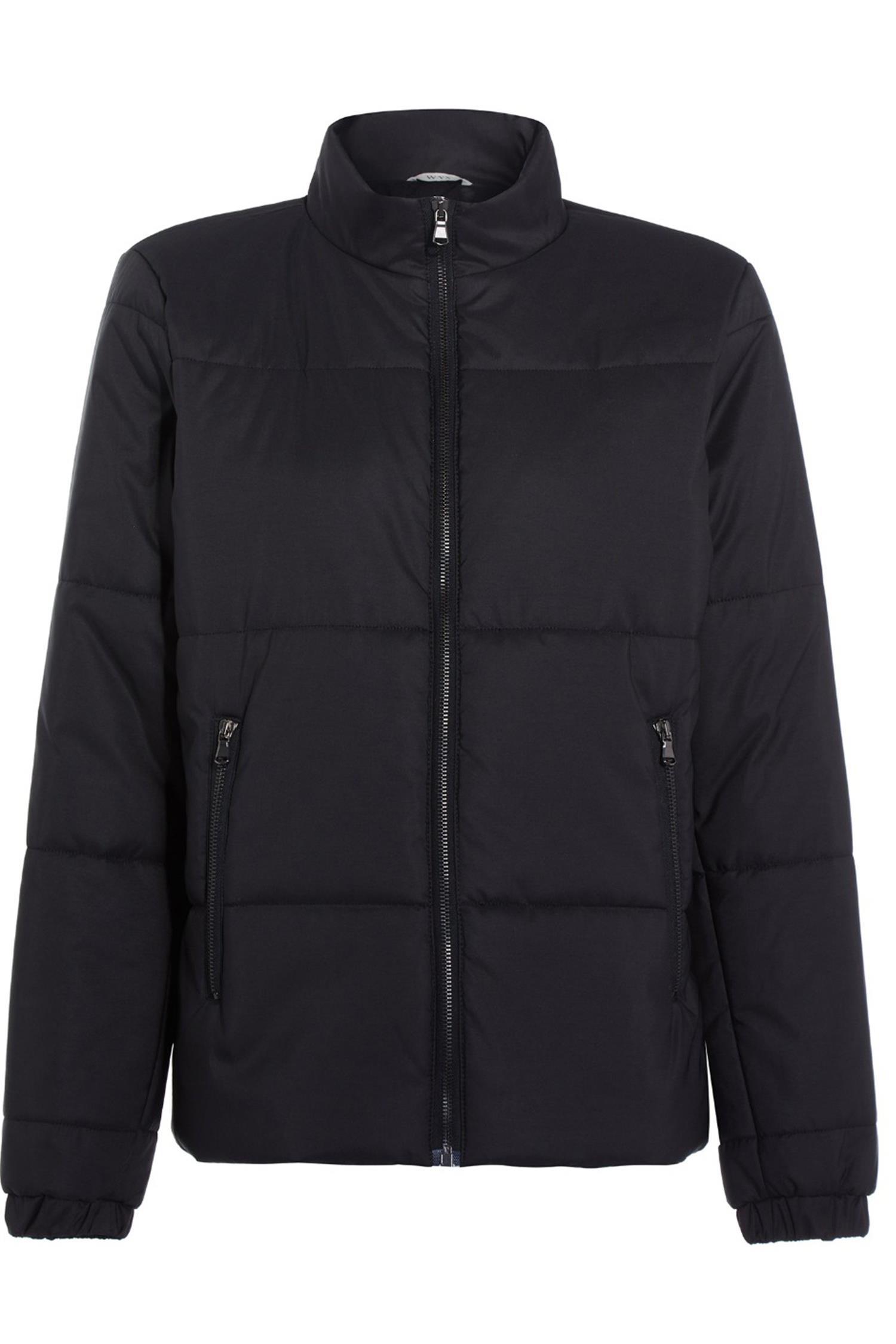 Image of Will's Vegan Store dames vegan Puffer Jas Zwart