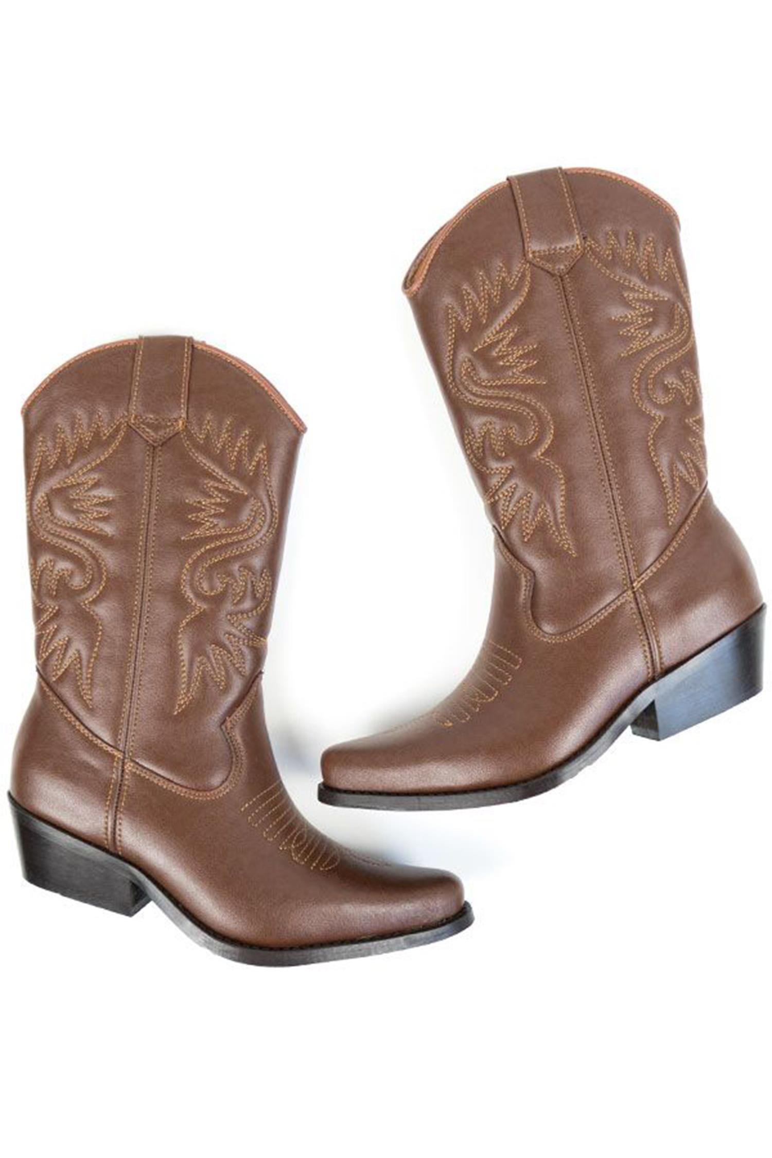Will's Vegan Store Damen vegan Westernstiefel Braun