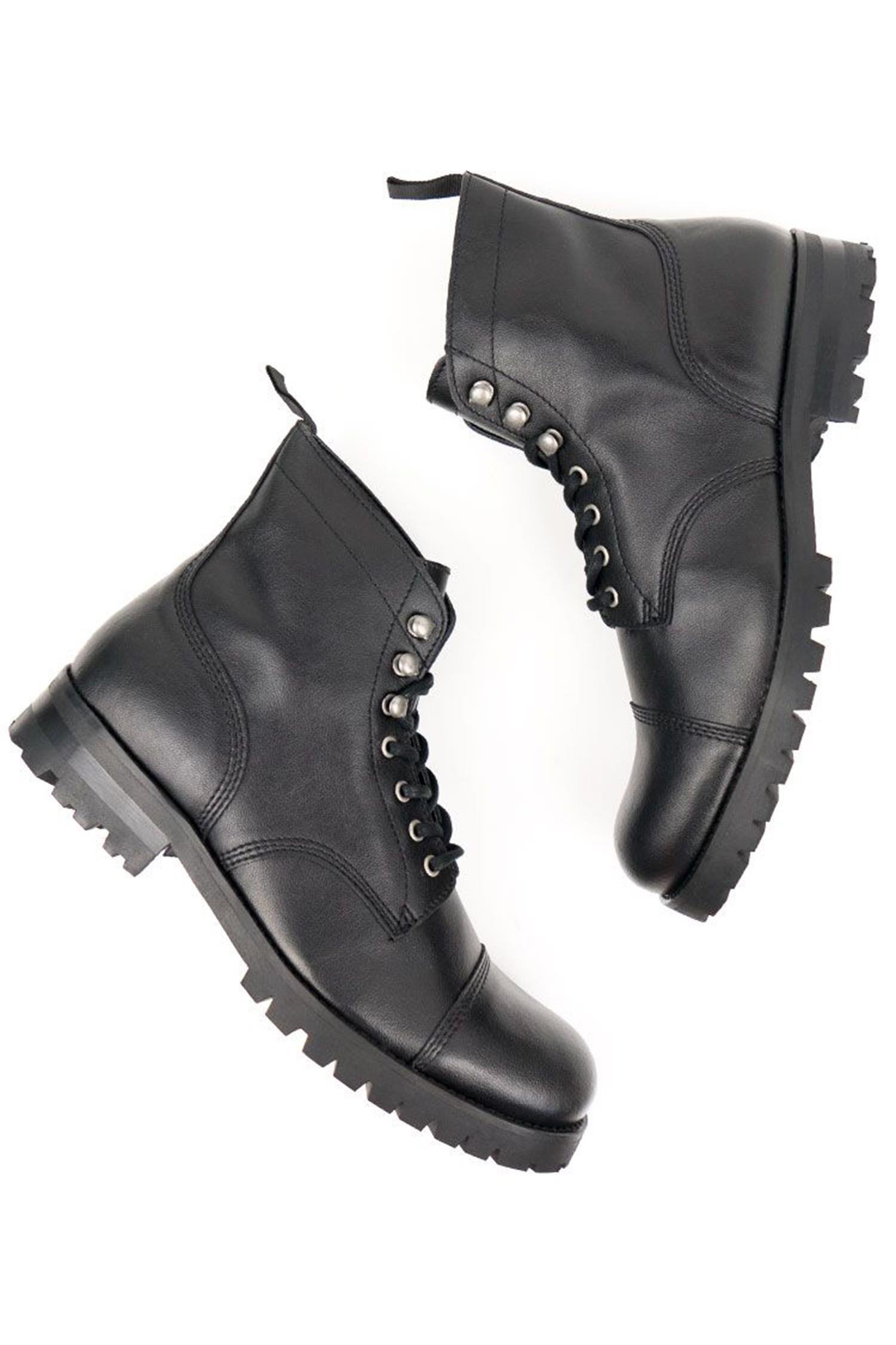 Image of Will's Vegan Store dames vegan Work Boots Zwart