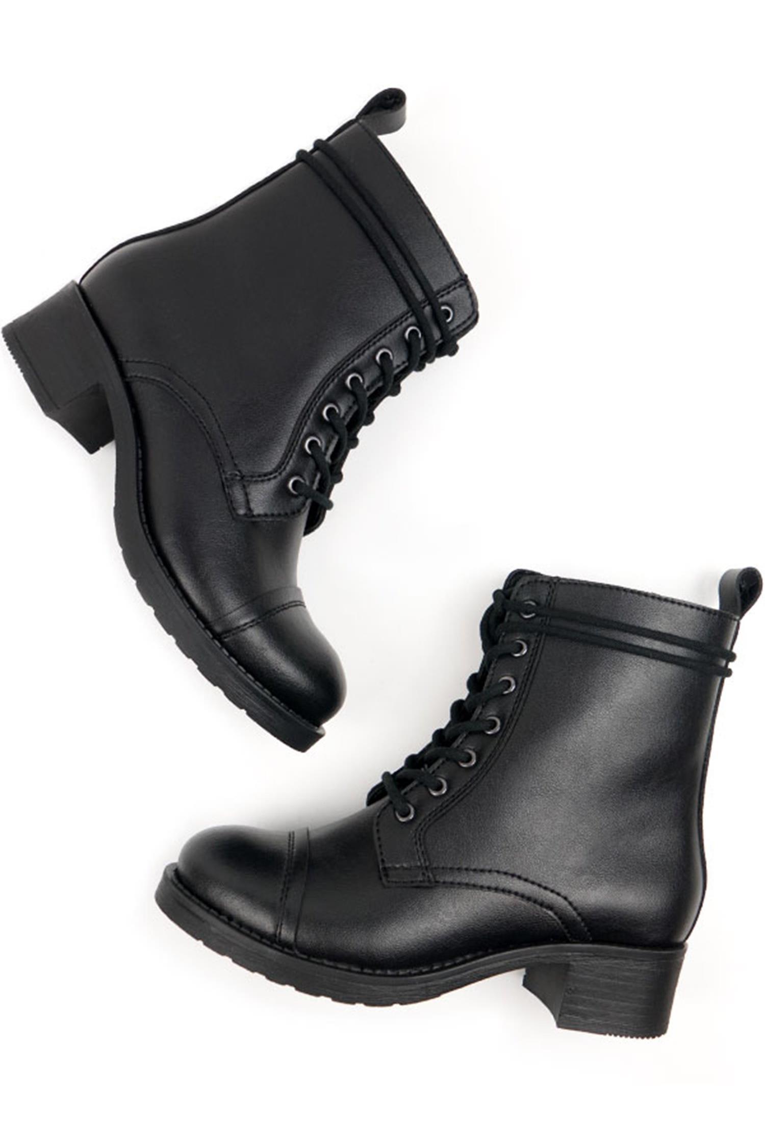 Image of Will's Vegan Store dames vegan Laarzen Aviator 2 Zwart