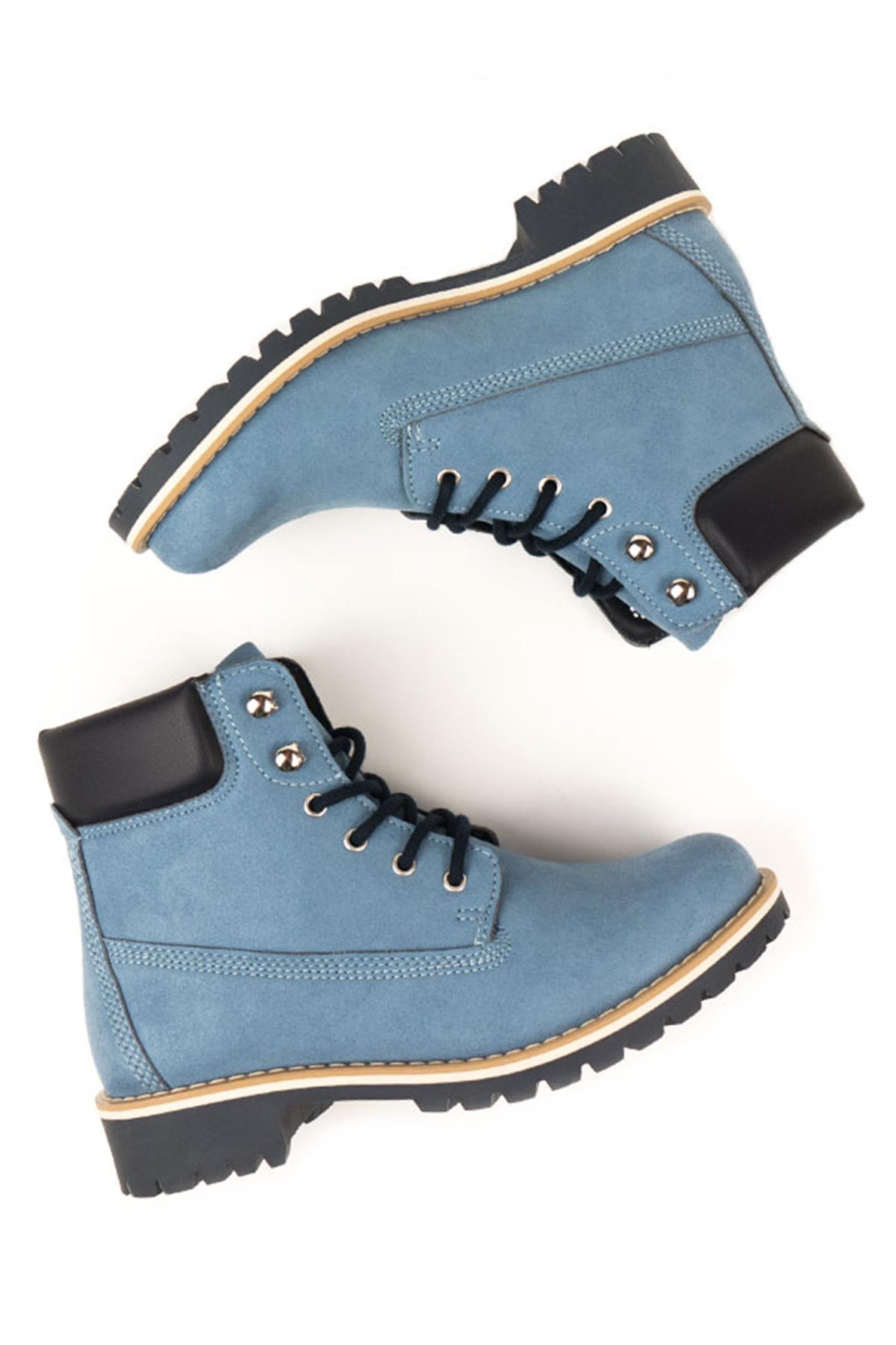 Image of Will's Vegan Store dames vegan Dock Boots Lichtblauw