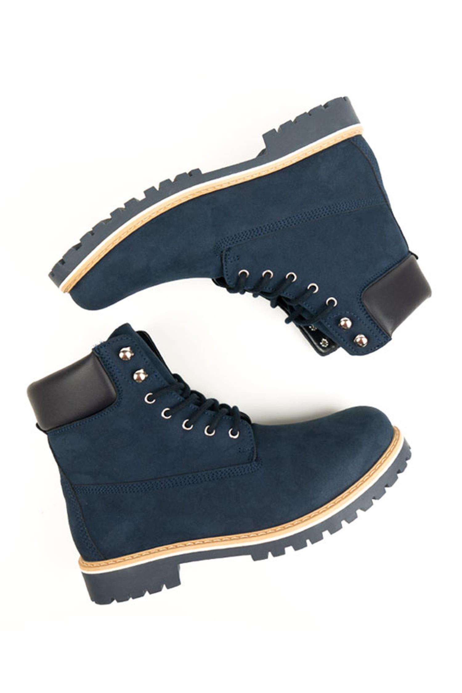 Will's Vegan Store Damen vegan Dock Boots Dunkelblau