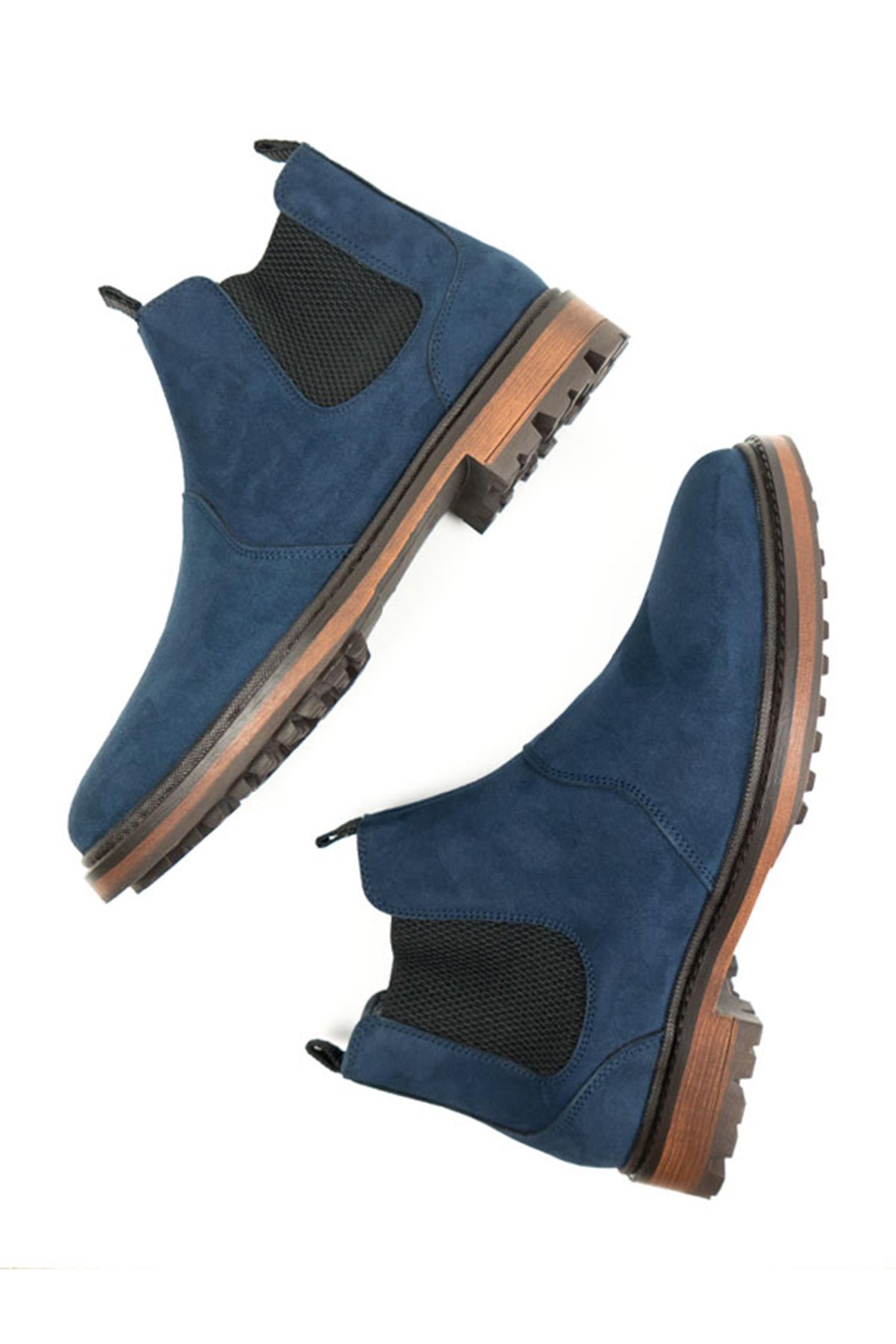 Image of Will's Vegan Store dames vegan Chelsea Boots Continental Donkerblauw