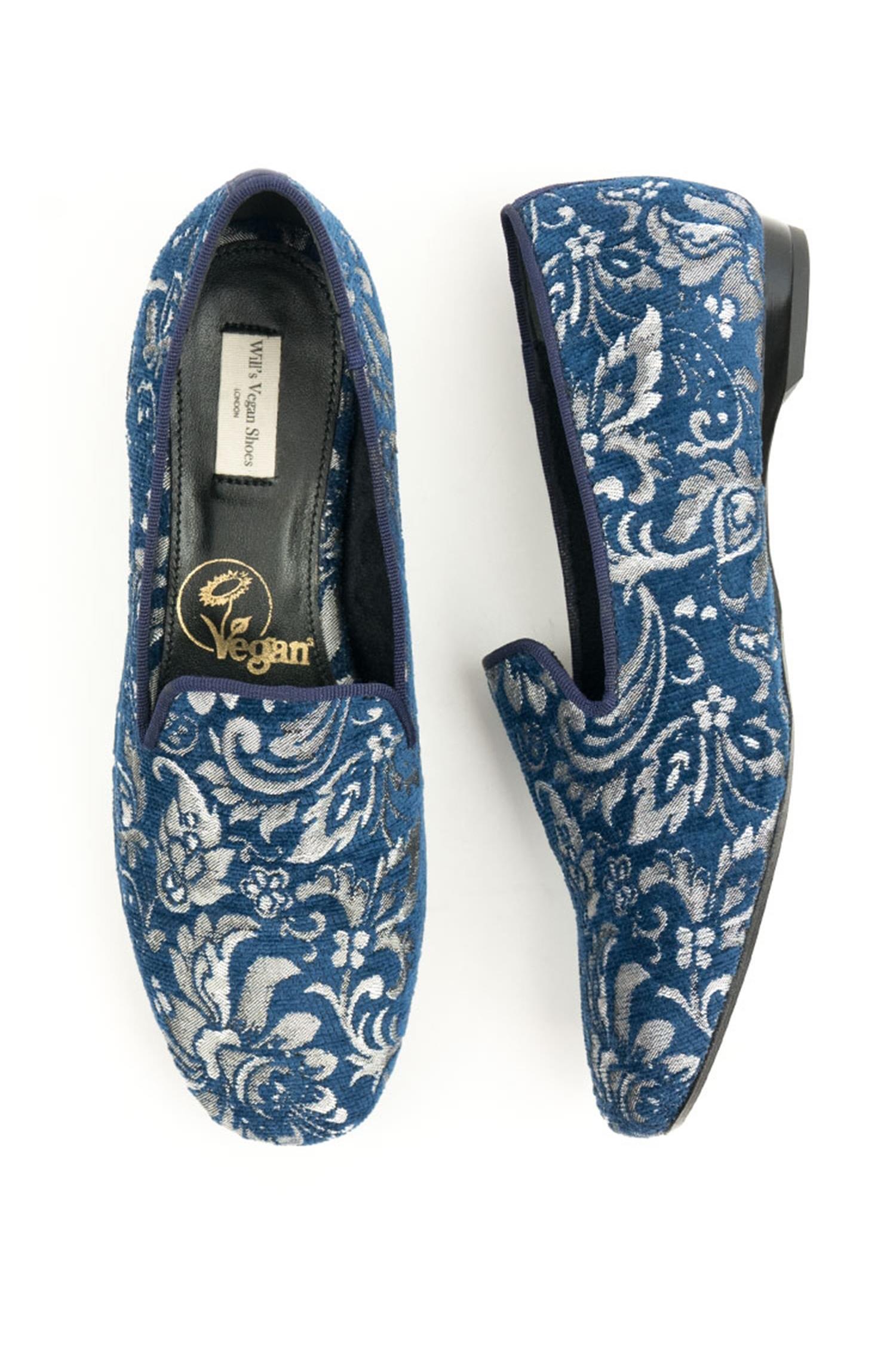 Will's Vegan Store Damen vegan Slipper Slip-On Blau