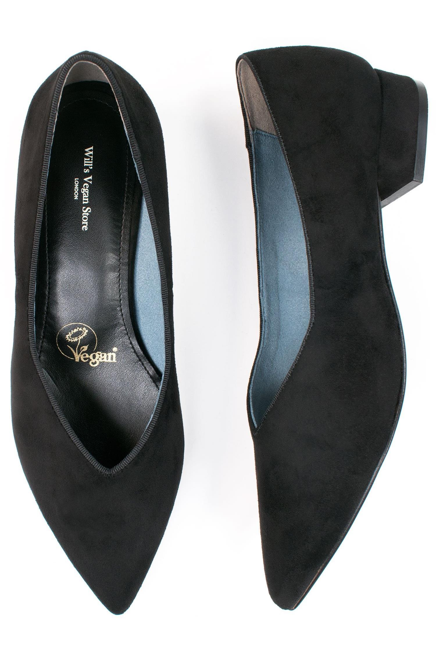 Image of Will's Vegan Store dames vegan Ballerina's Point Zwart