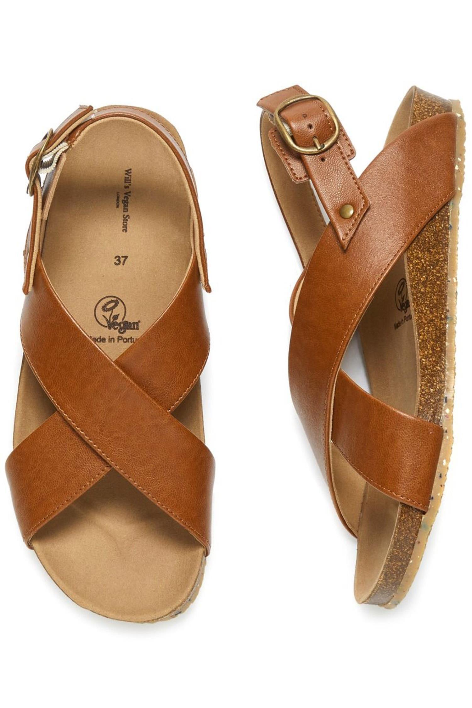 Image of Will's Vegan Store dames vegan Sandalen Huarache Bruin