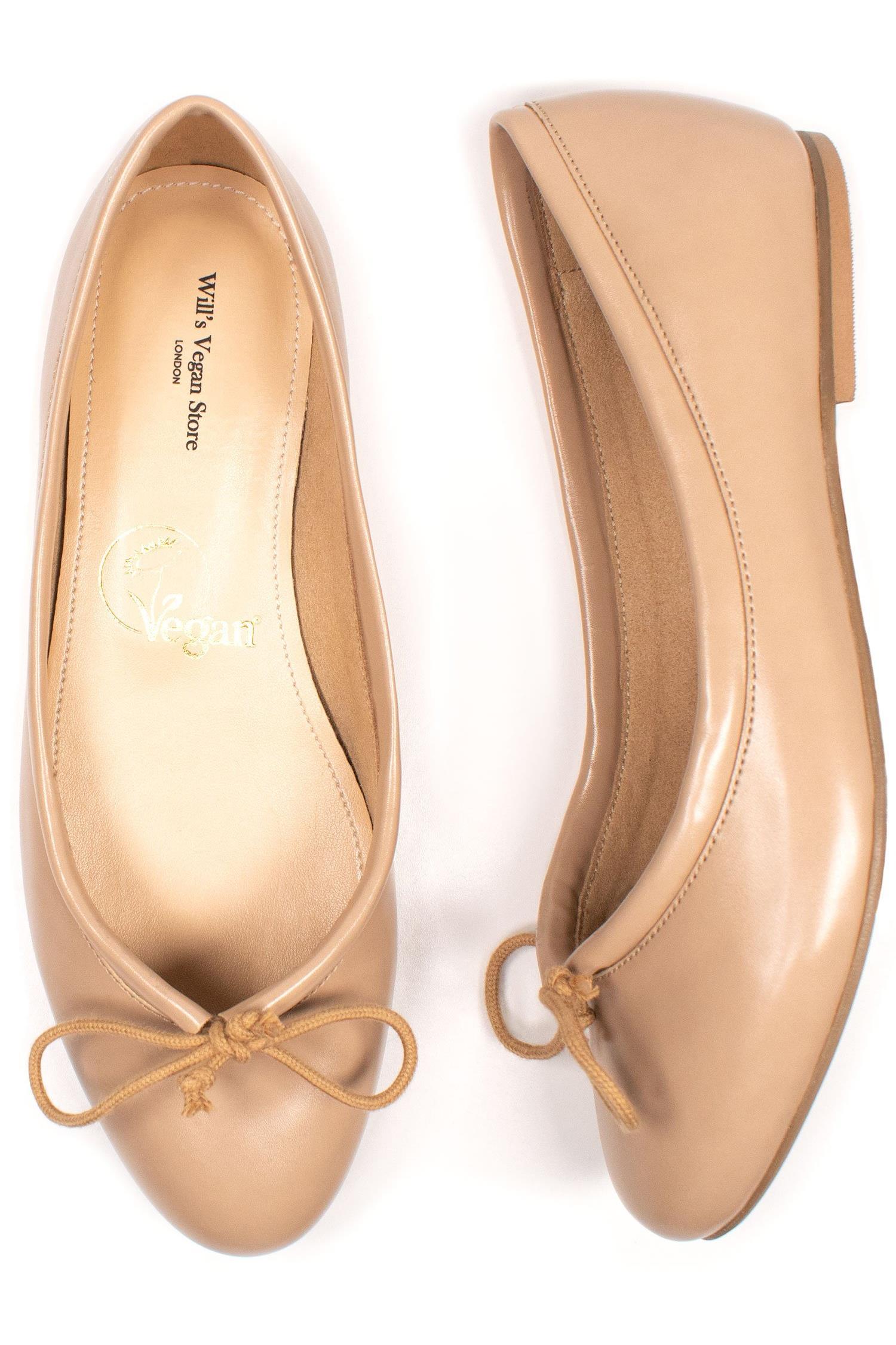 Will's Vegan Store Damen vegan Ballerinas Beige