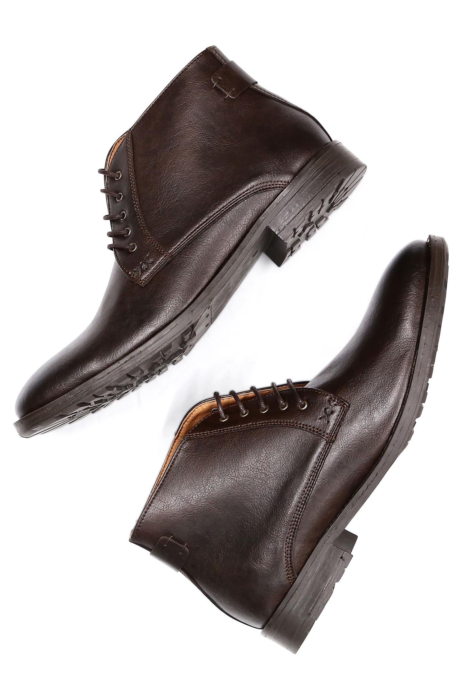 Image of Will's Vegan Store mannen vegan Boots Chukka Donkerbruin