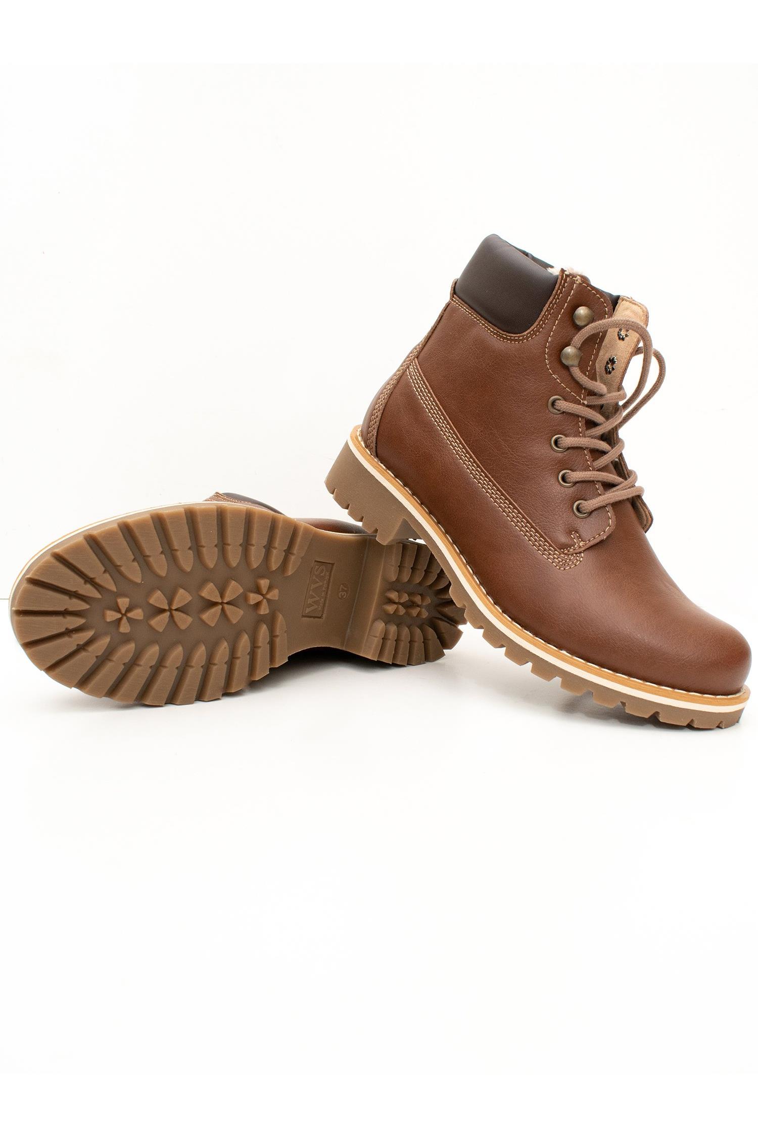 Will's Vegan Store Herren vegan Dock Boots Gefüttert Braun