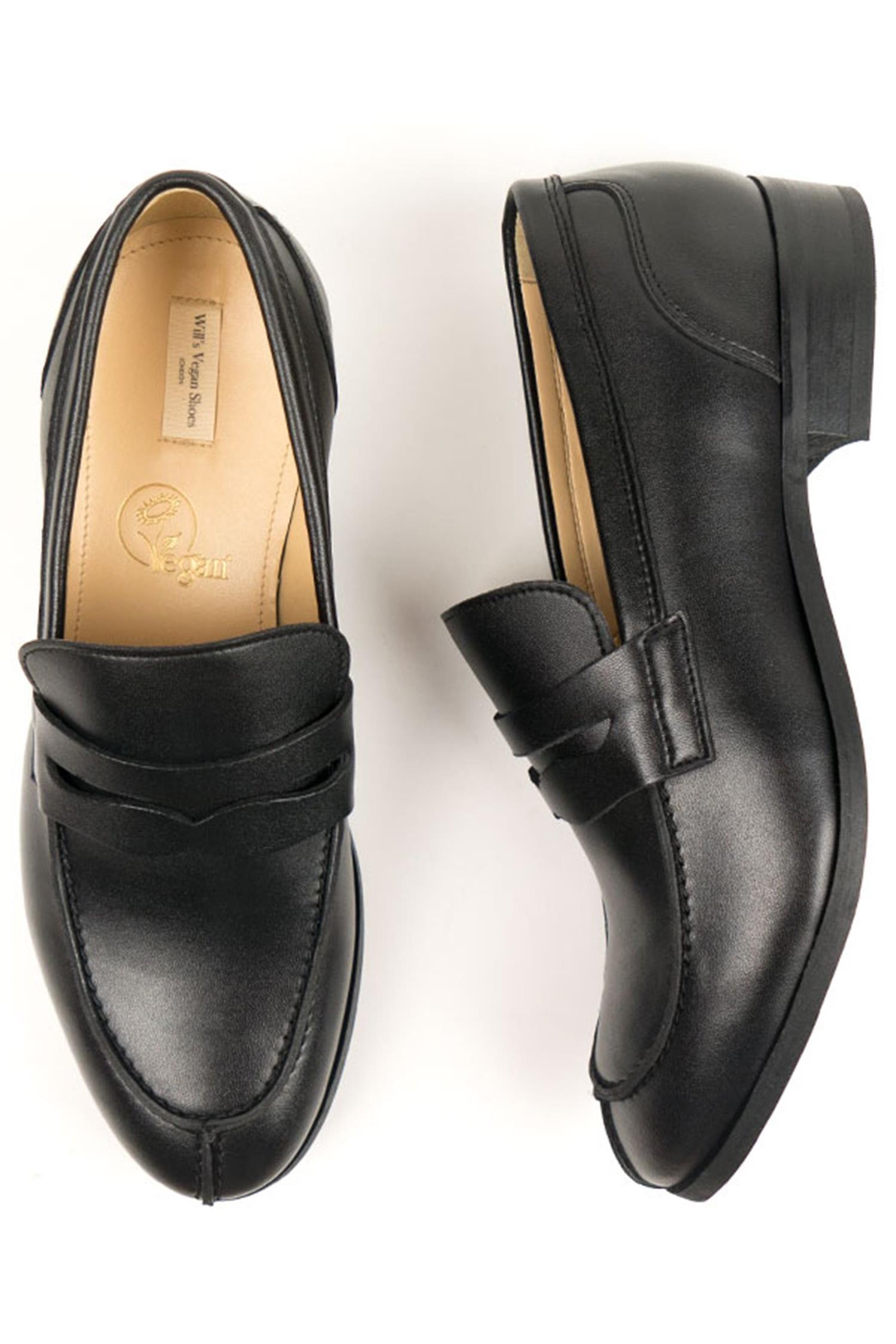Image of Will's Vegan Store mannen vegan Loafers City Zwart
