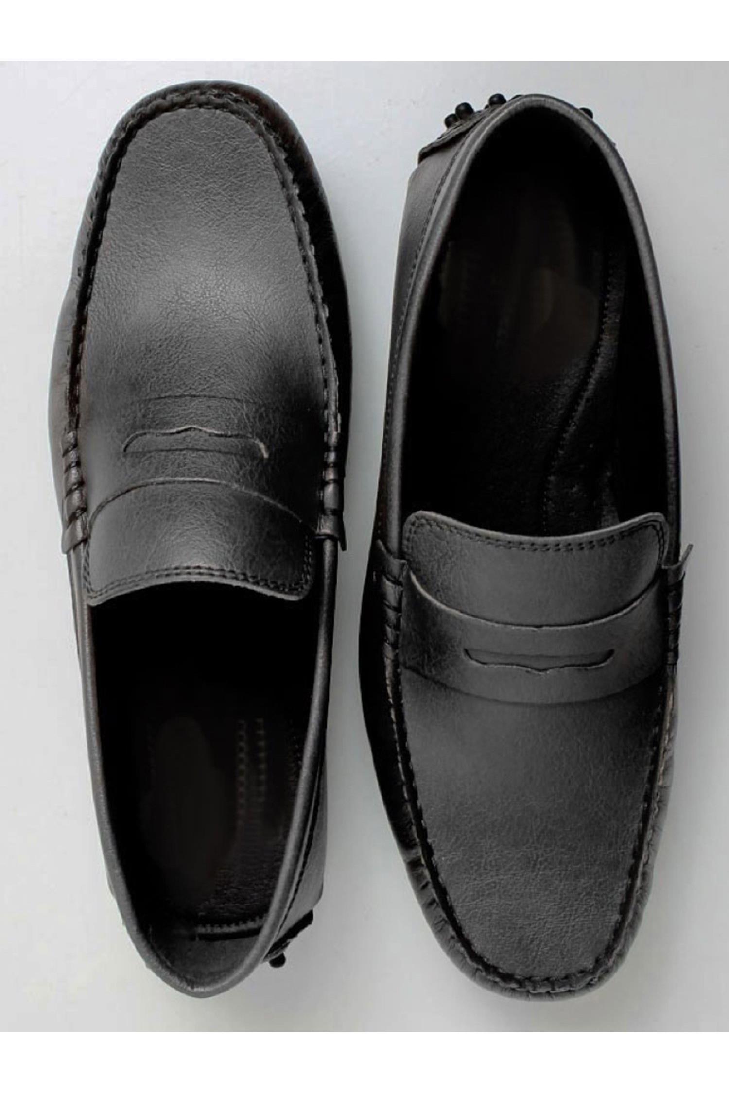 Image of Will's Vegan Store mannen vegan Penny Driving Loafers Zwart