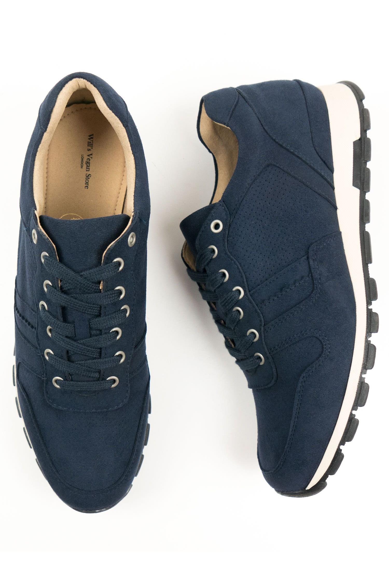 Image of Will's Vegan Store mannen vegan Sneakers Milan Donkerblauw