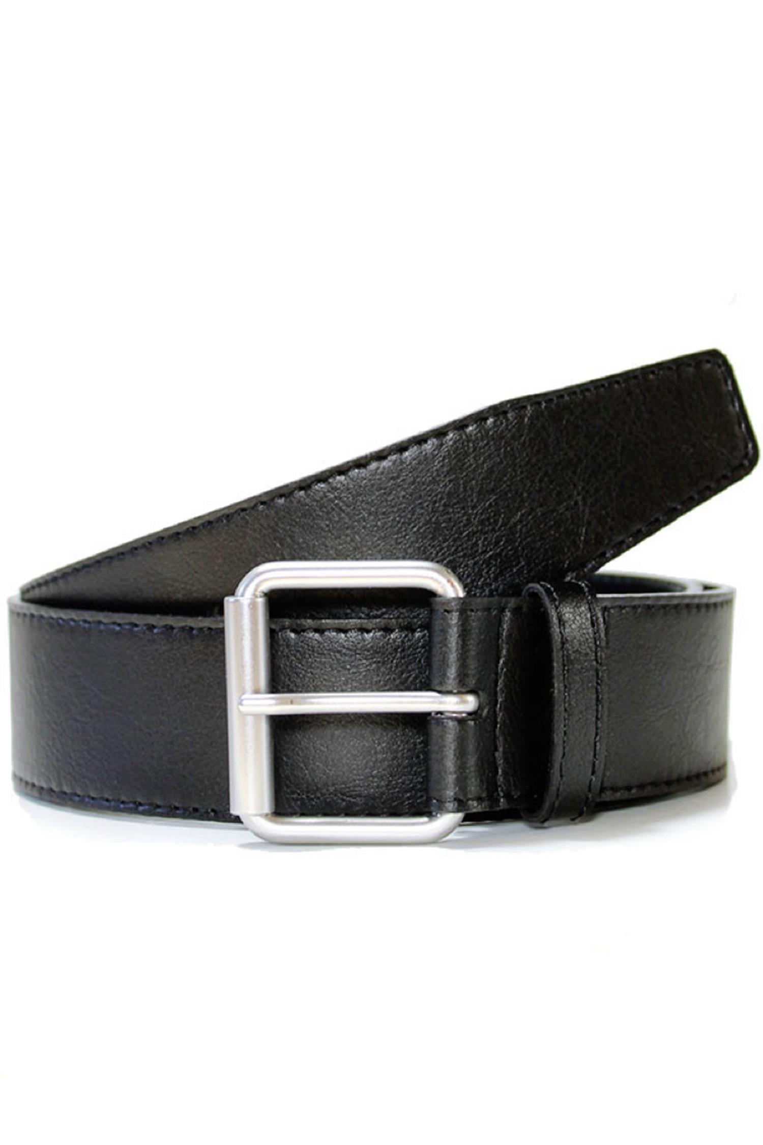 Will's Vegan Store men vegan Belt 4 Cm Jeans Black