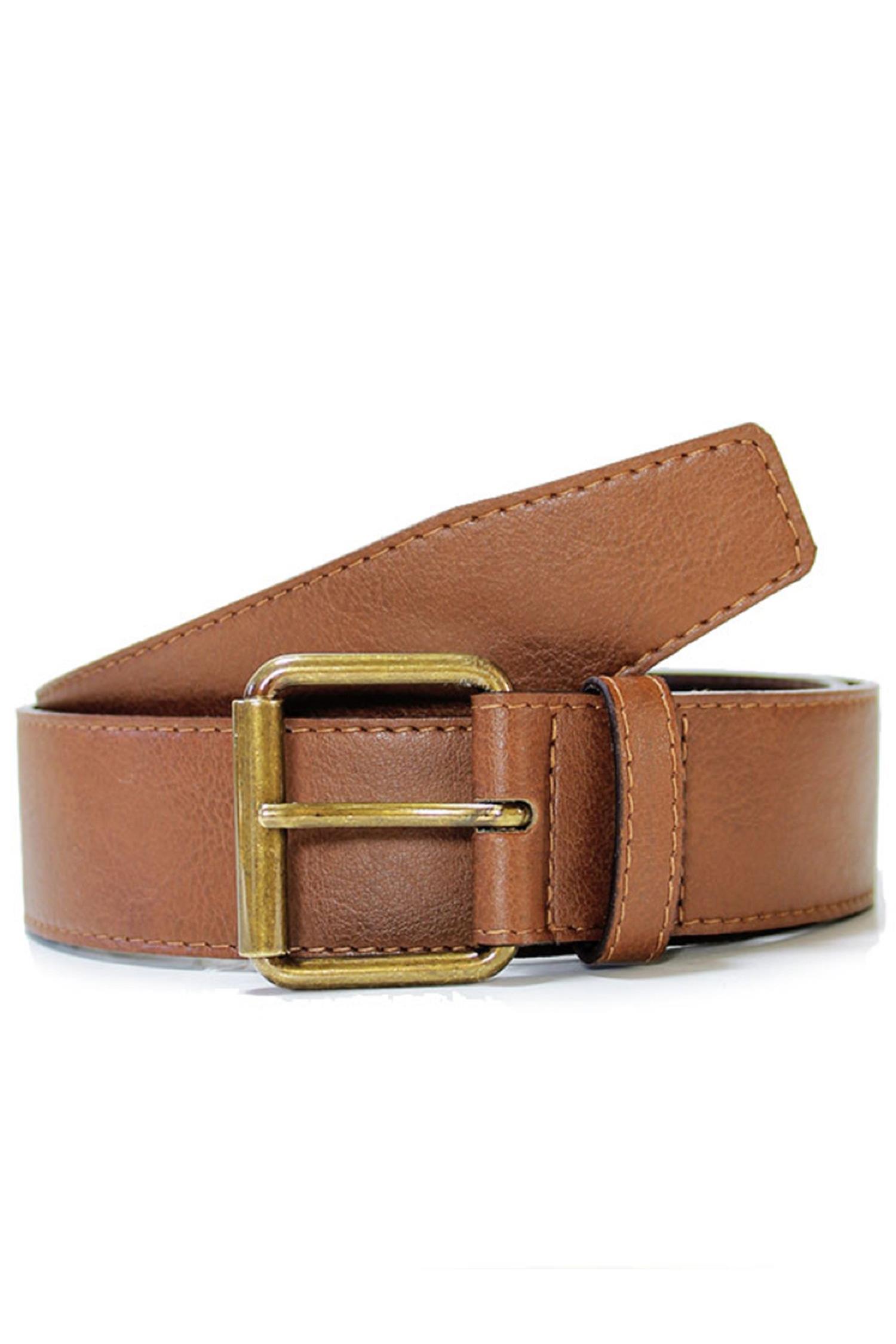 Will's Vegan Store men vegan Belt 4 Cm Jeans Brown