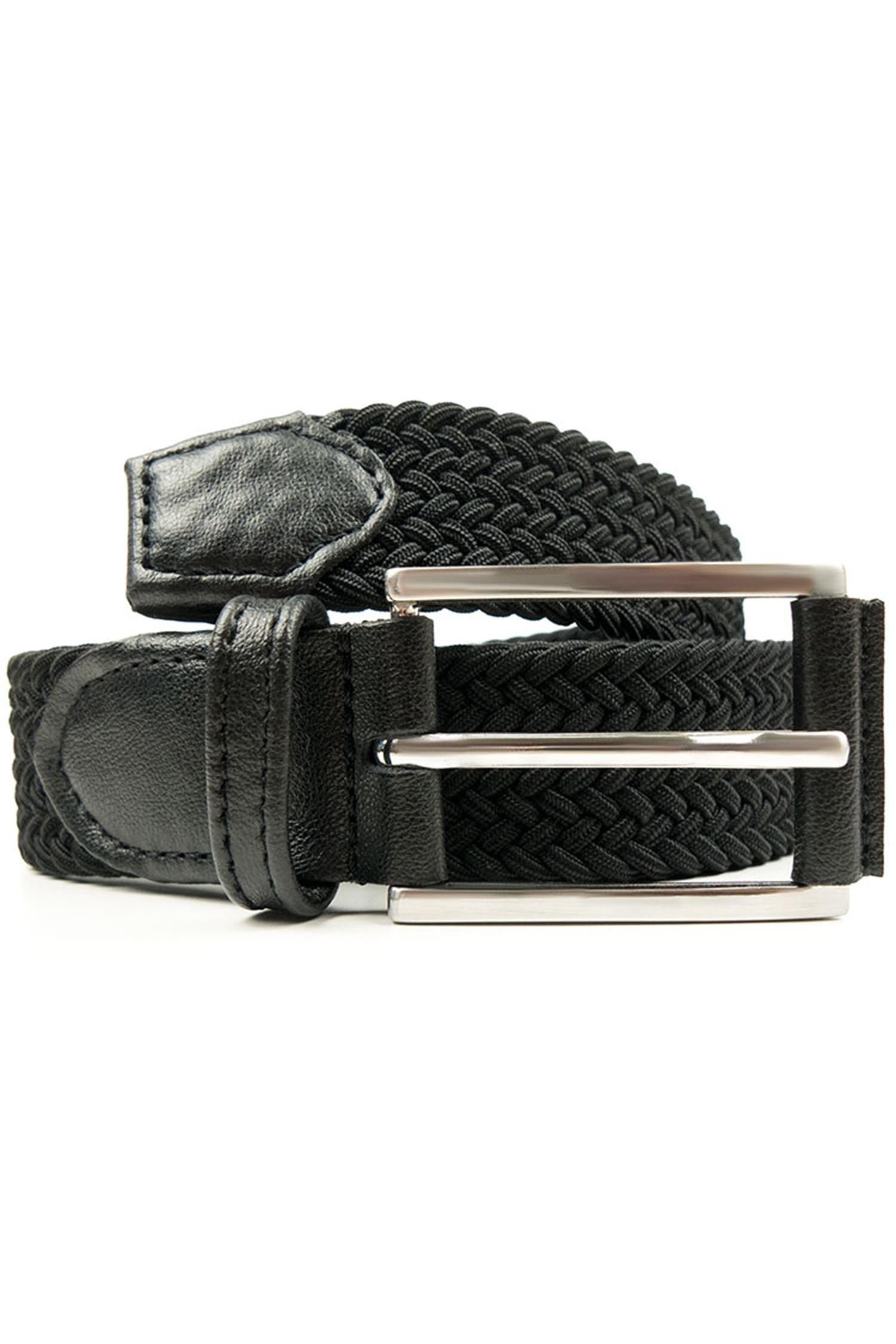 Will's Vegan Store men vegan Woven Belt 3.5 Cm Black