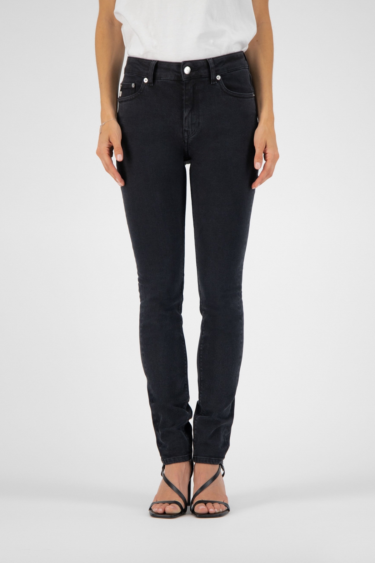 MUD Jeans dames vegan Jeans Skinny Hazen Zwart product