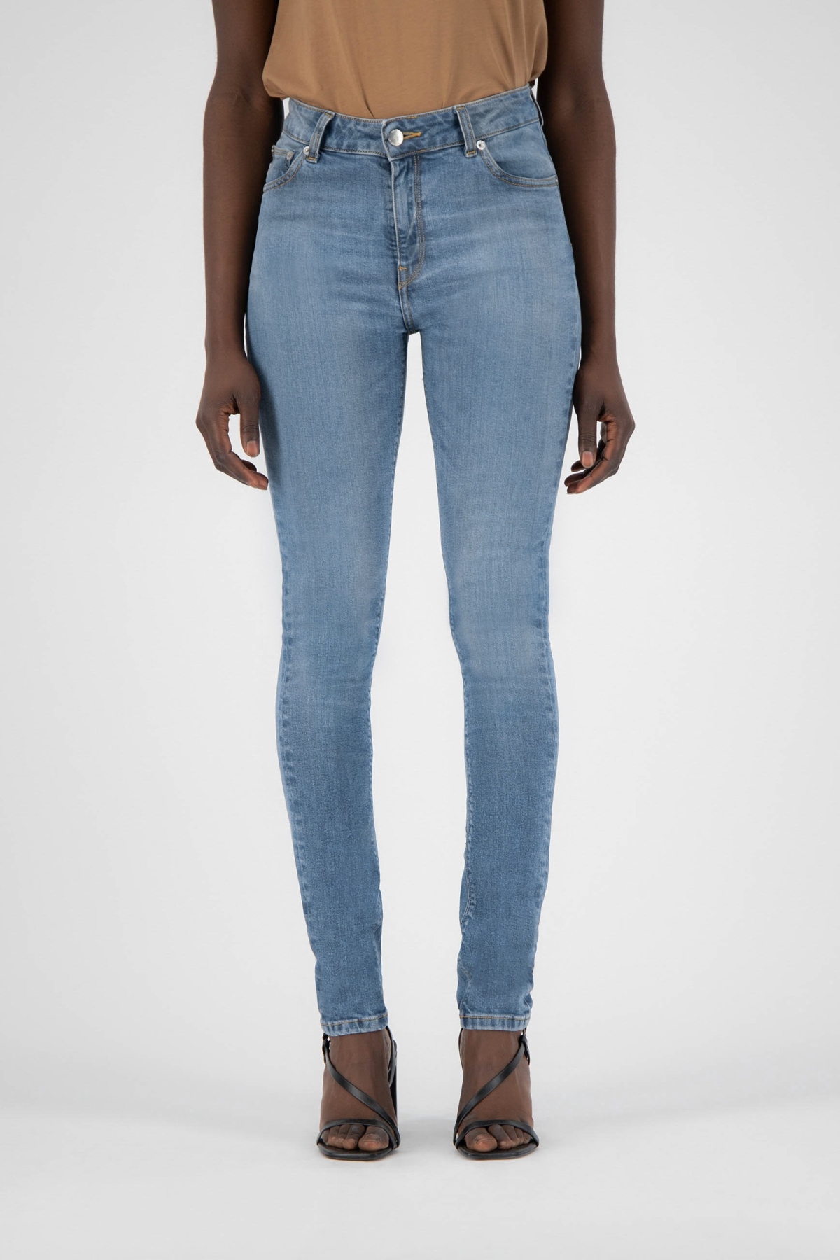 MUD Jeans dames vegan Jeans Skinny Hazen Fan Stone Blauw product