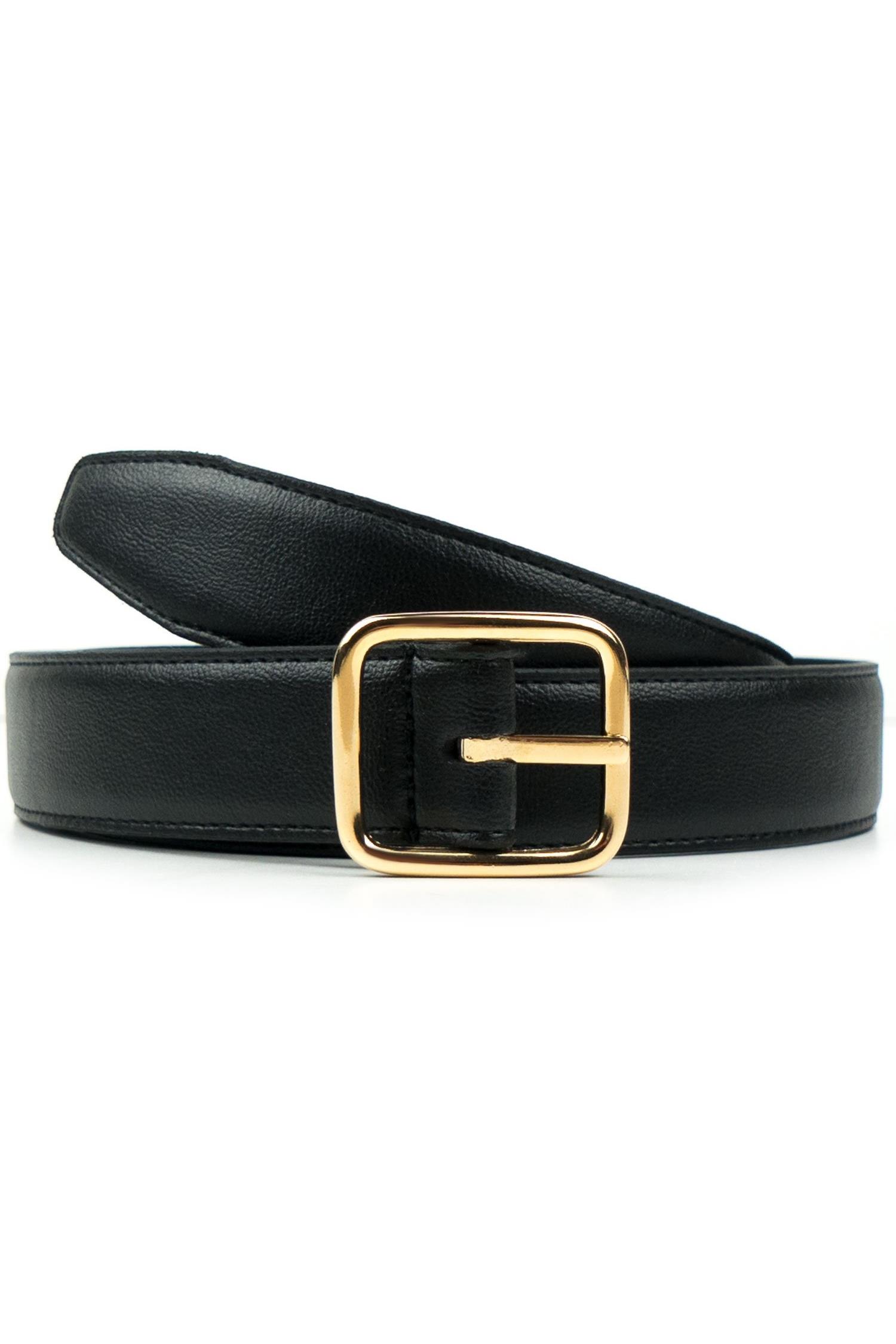 Will's Vegan Store womens vegan Belt Geometric 3 Cm Black