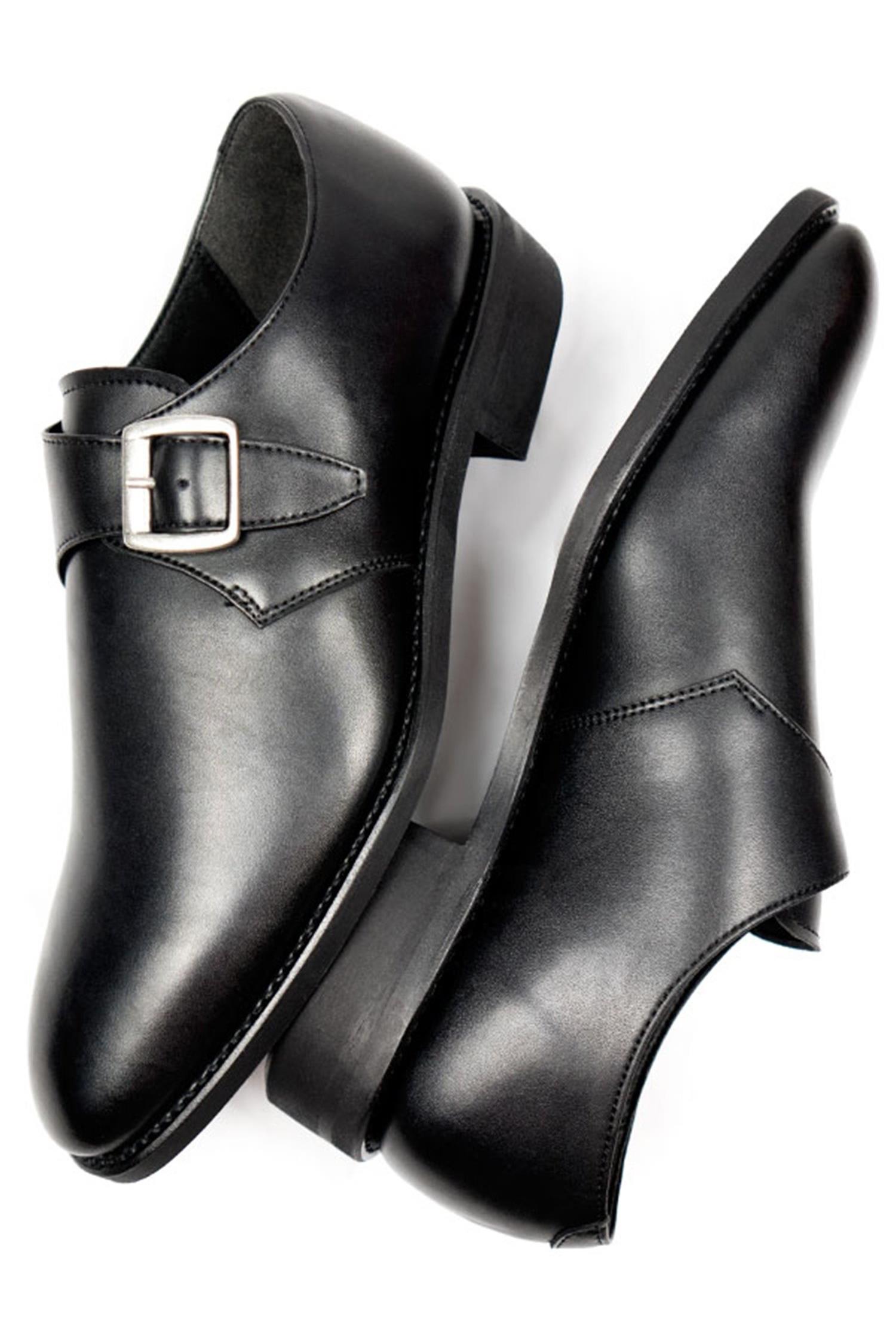 Will's Vegan Store Herren vegan Mönche Goodyear Welt Schwarz
