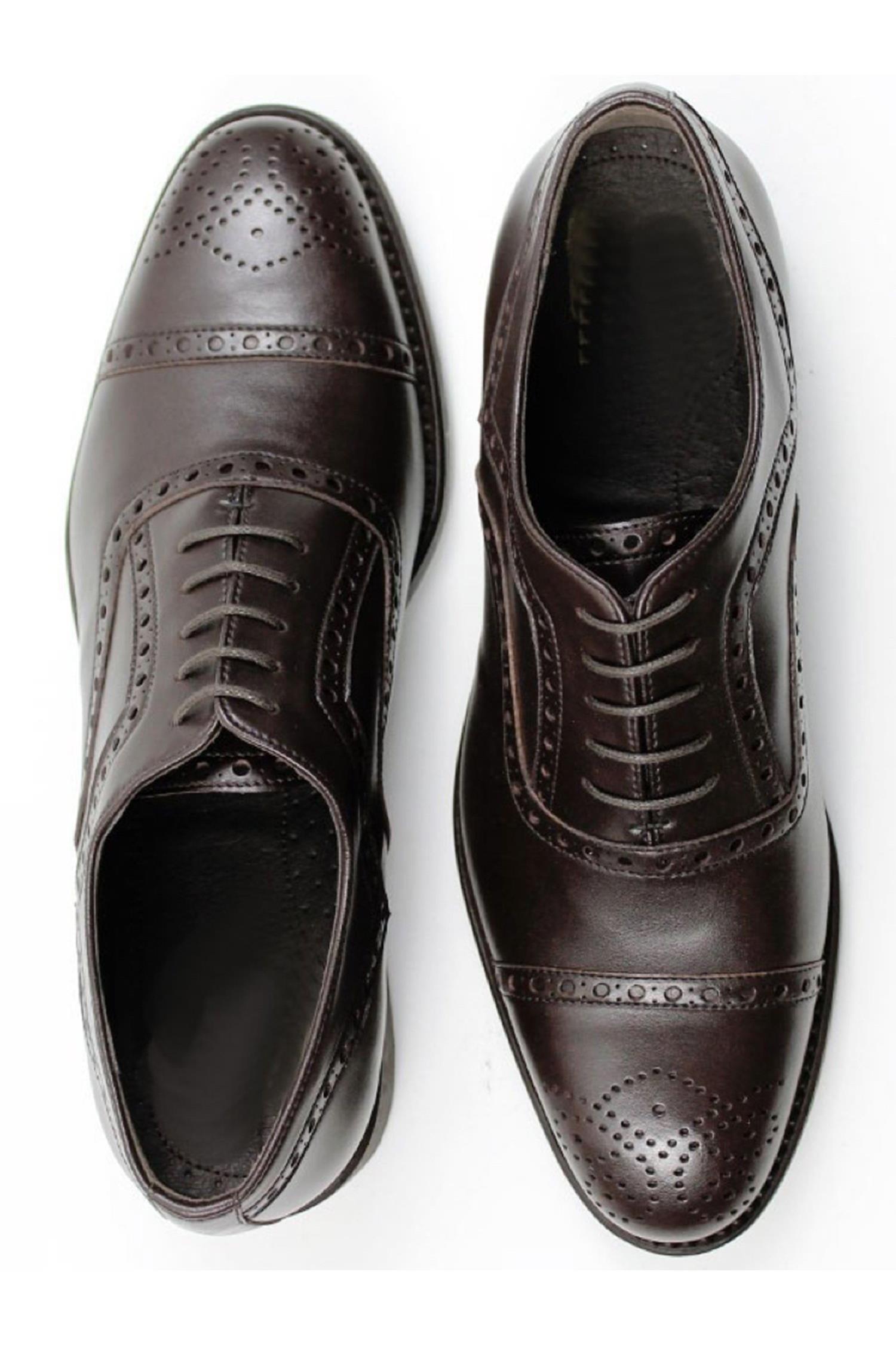 42024 - Wills Vegan Store Herren vegan Brogues Goodyear Welt Dunkelbraun