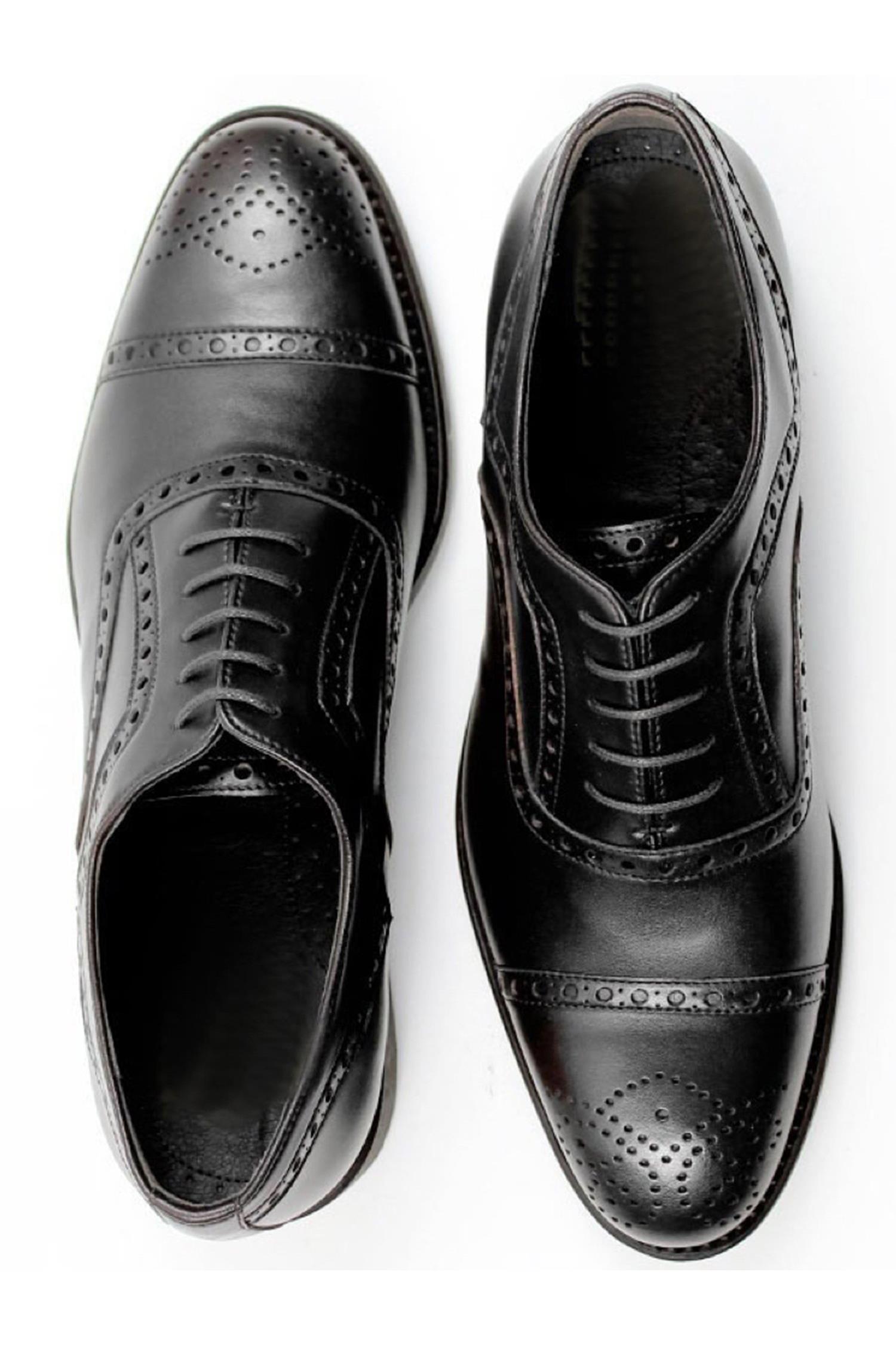 Image of Will's Vegan Store mannen vegan Brogues Goodyear Welt Zwart