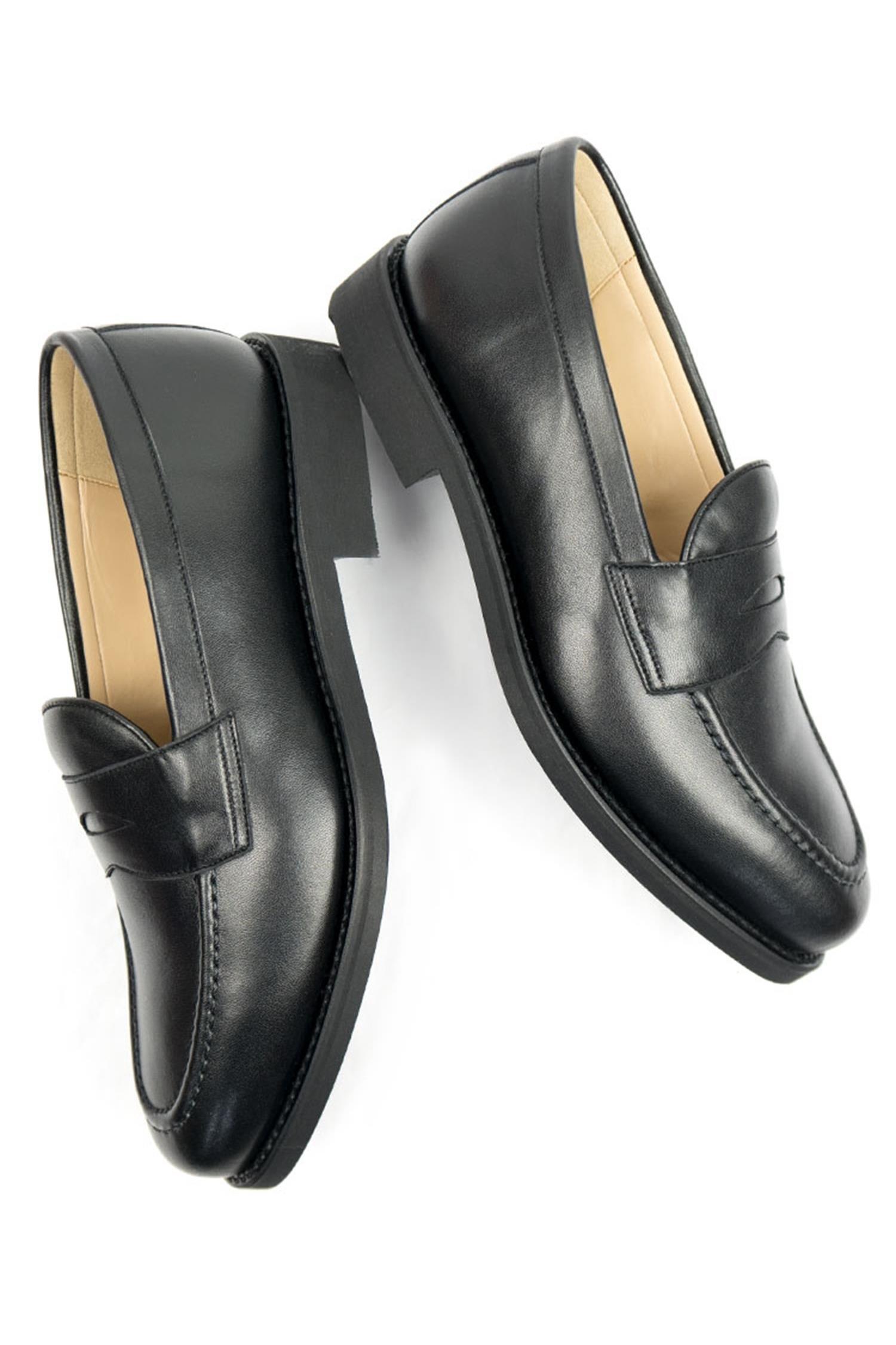 Image of Will's Vegan Store mannen vegan Loafers Goodyear Welt Zwart