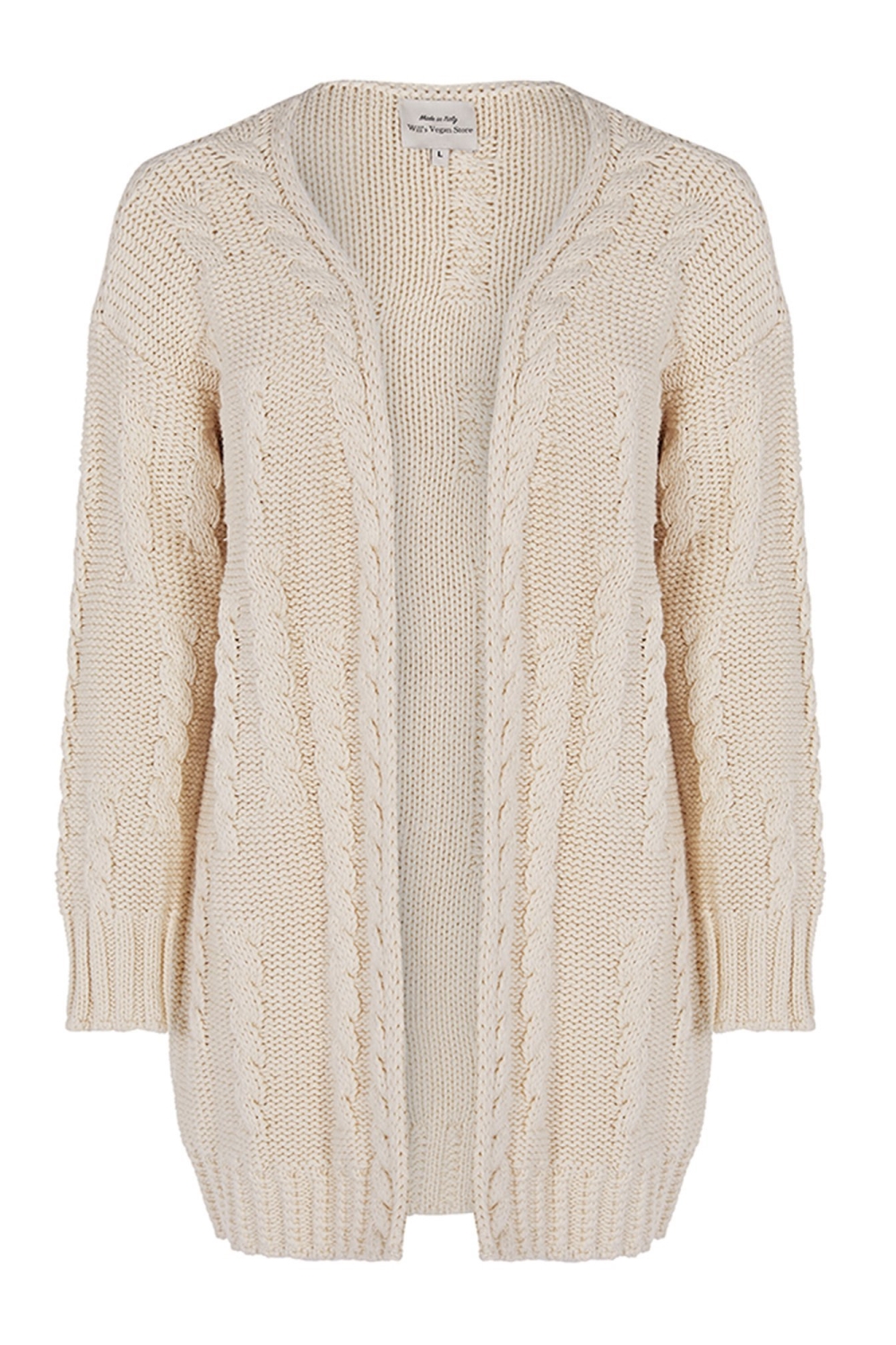 Image of Will's Vegan Store dames vegan Vest Chunky Knit Crème