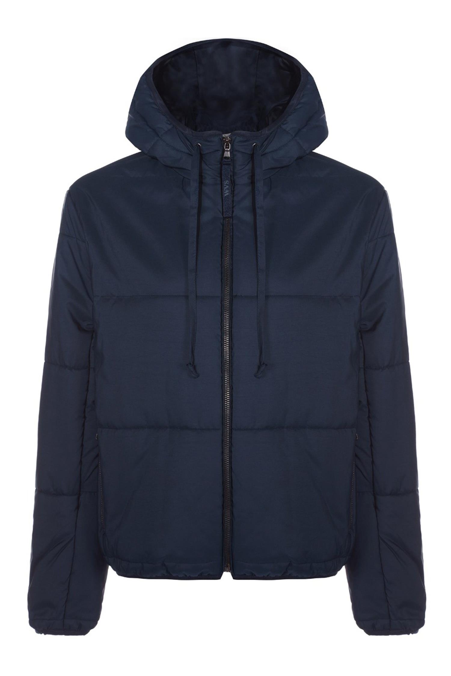 Image of Will's Vegan Store mannen vegan Hooded Puffer Donkerblauw