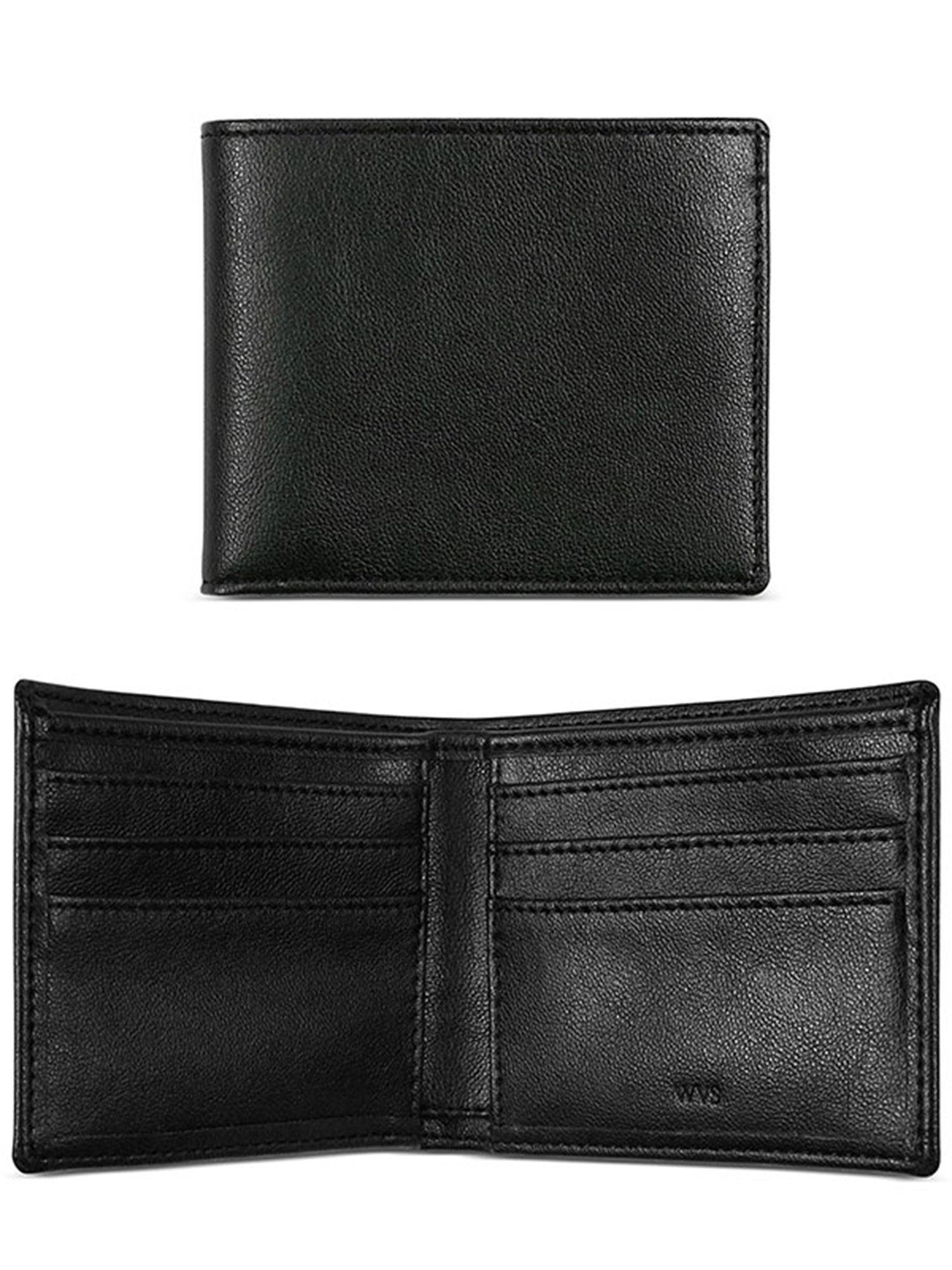 Will's Vegan Store Brieftasche Brieftasche Schmal Schwarz