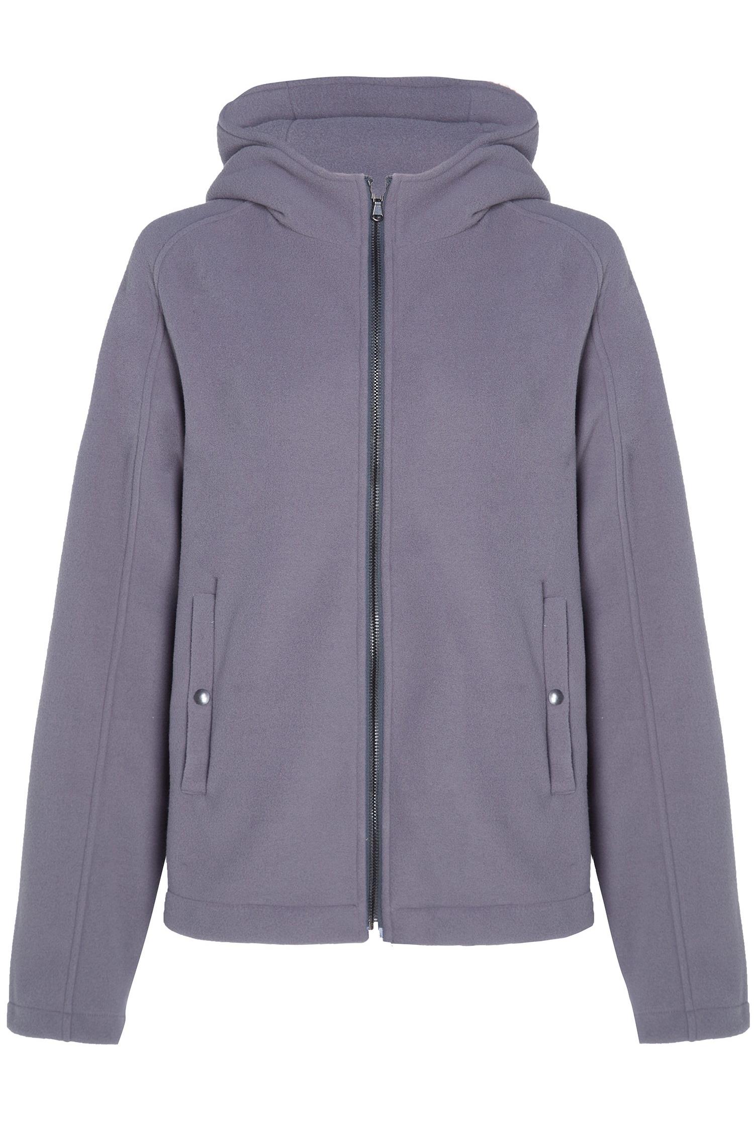Will's Vegan Store Damen vegan Leichte Fleecejacke Grau