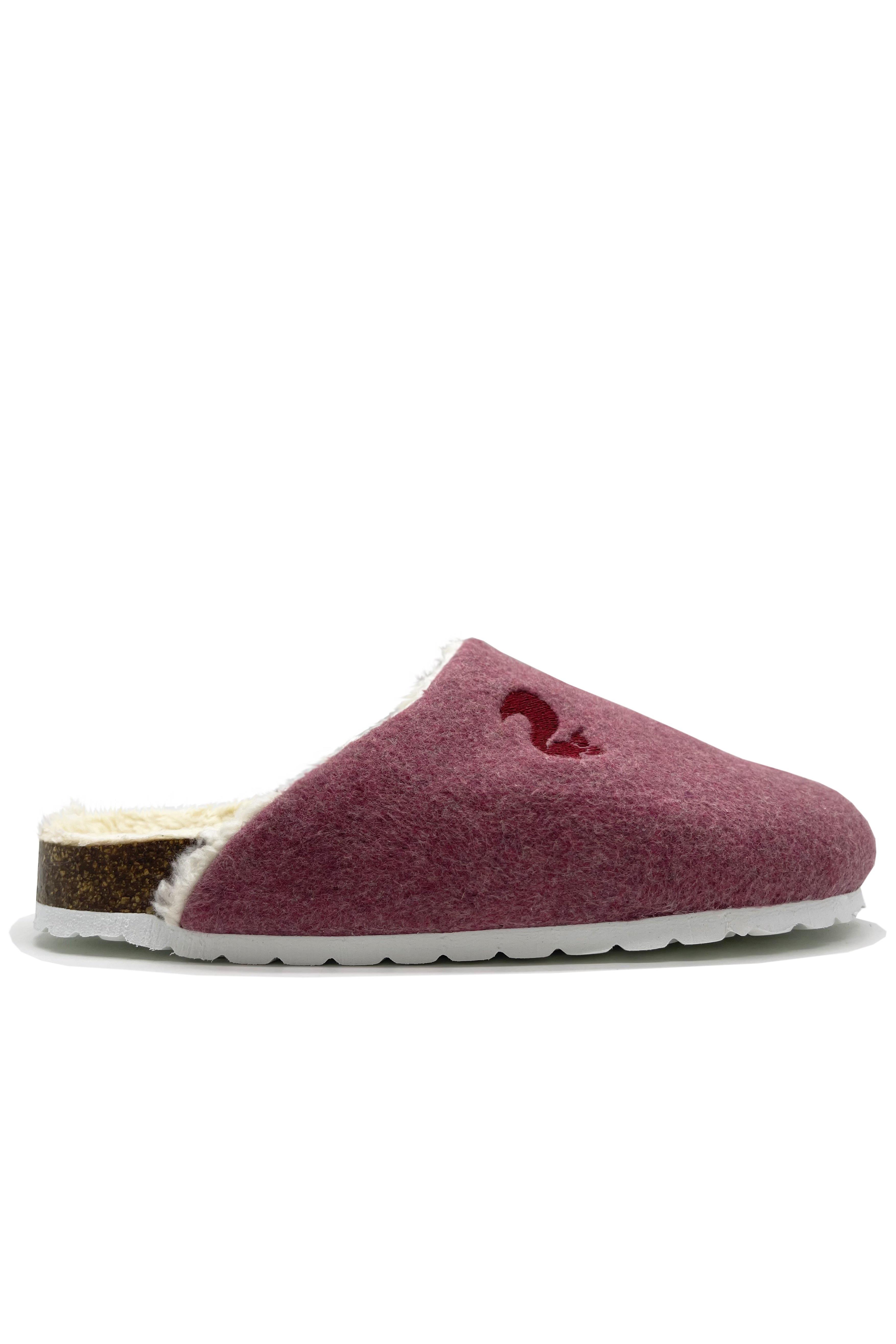 thies Damen vegan Gefütterte Loafer Dunkelrot
