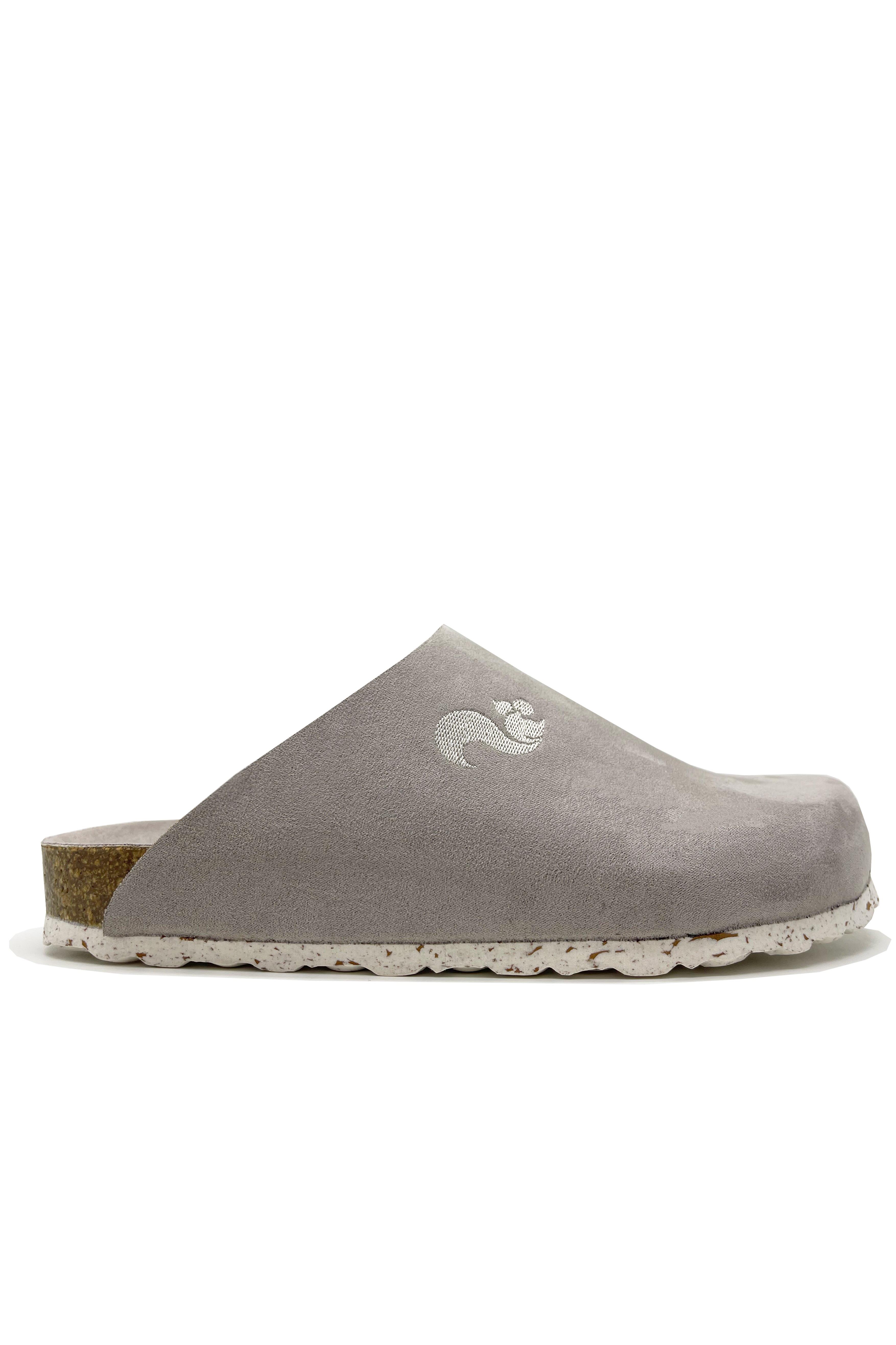 thies Damen vegan Pantoletten Vollgrau