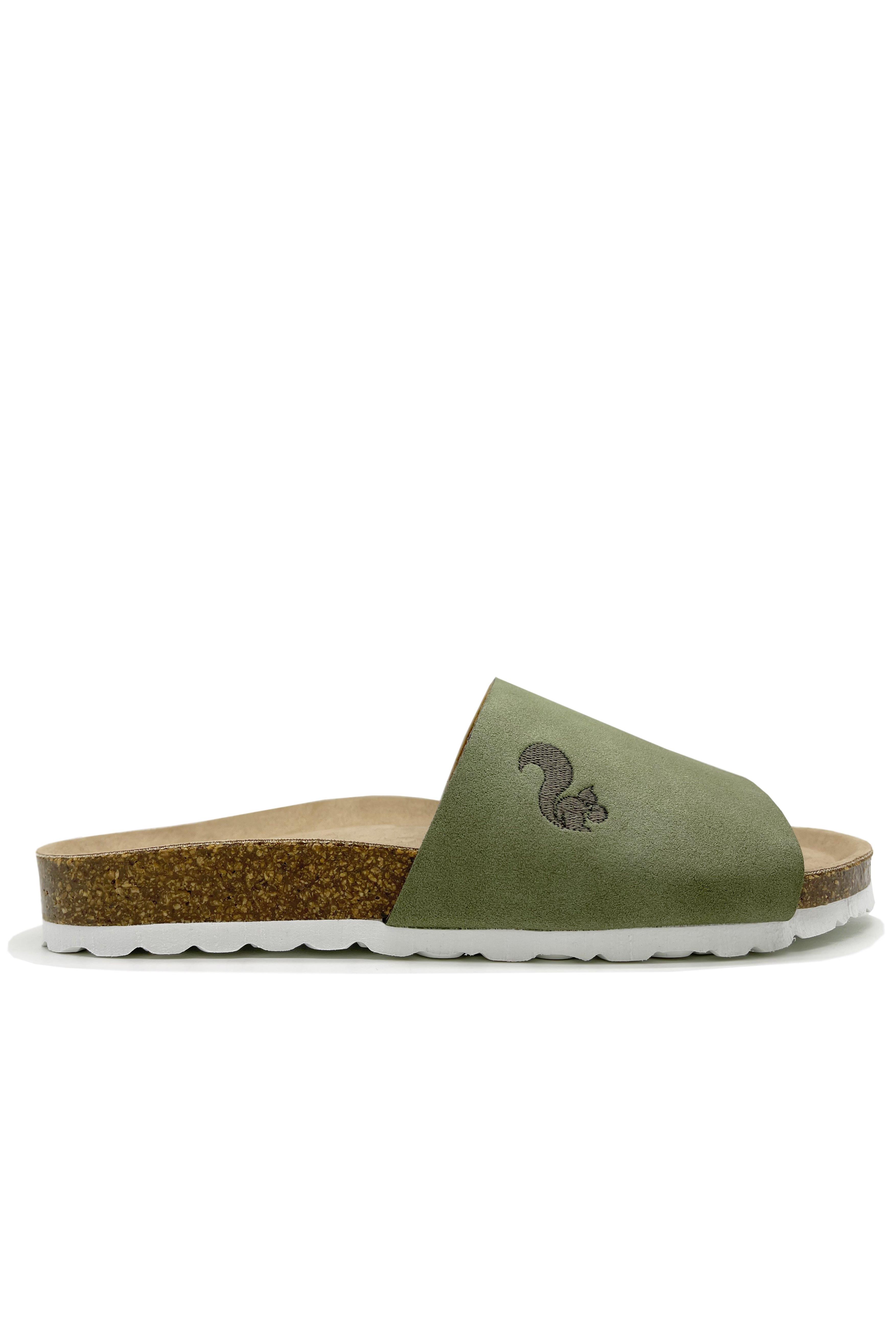 thies womens vegan Slides Eco Pool Emerald