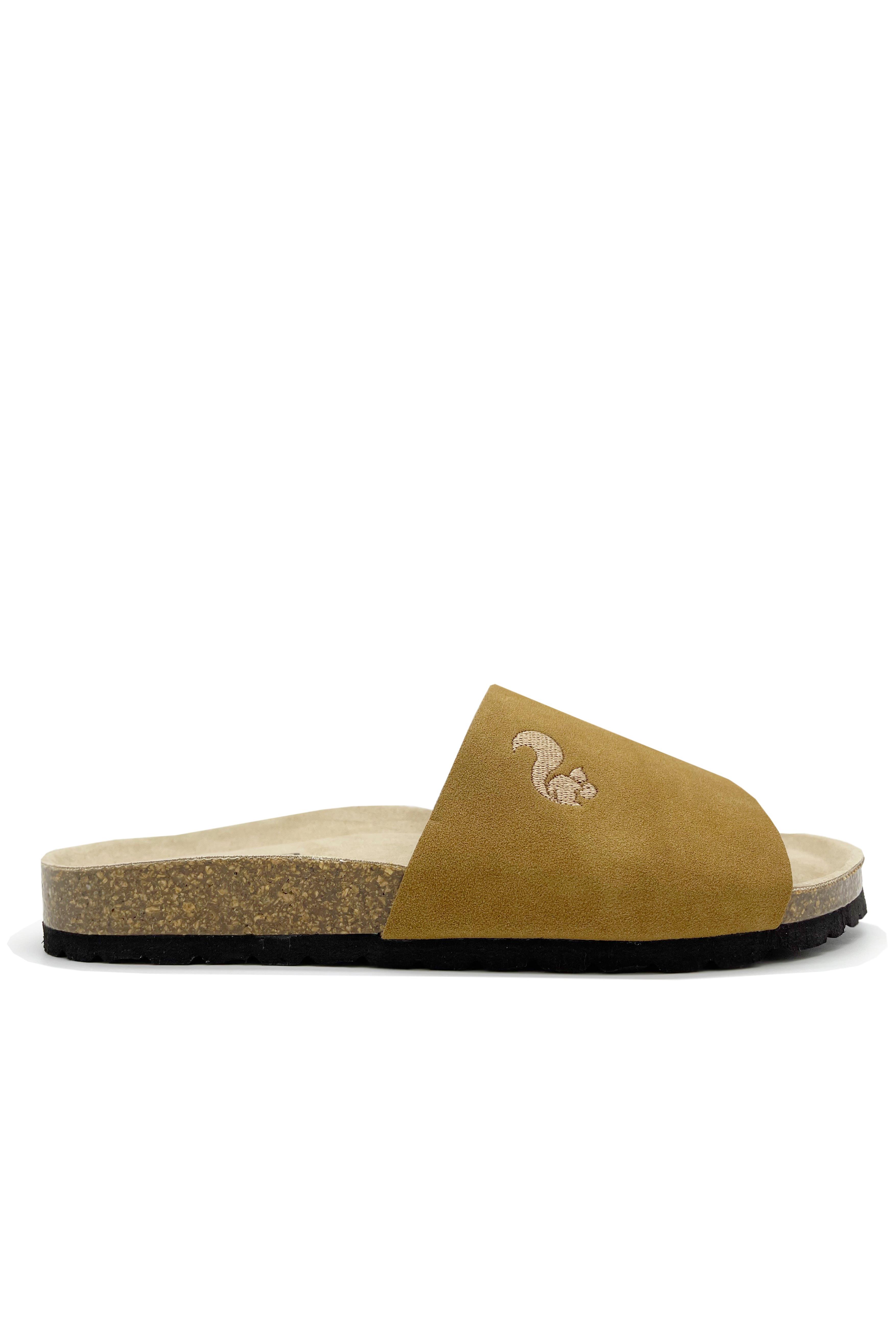 thies womens vegan Slides Eco Pool Cognac