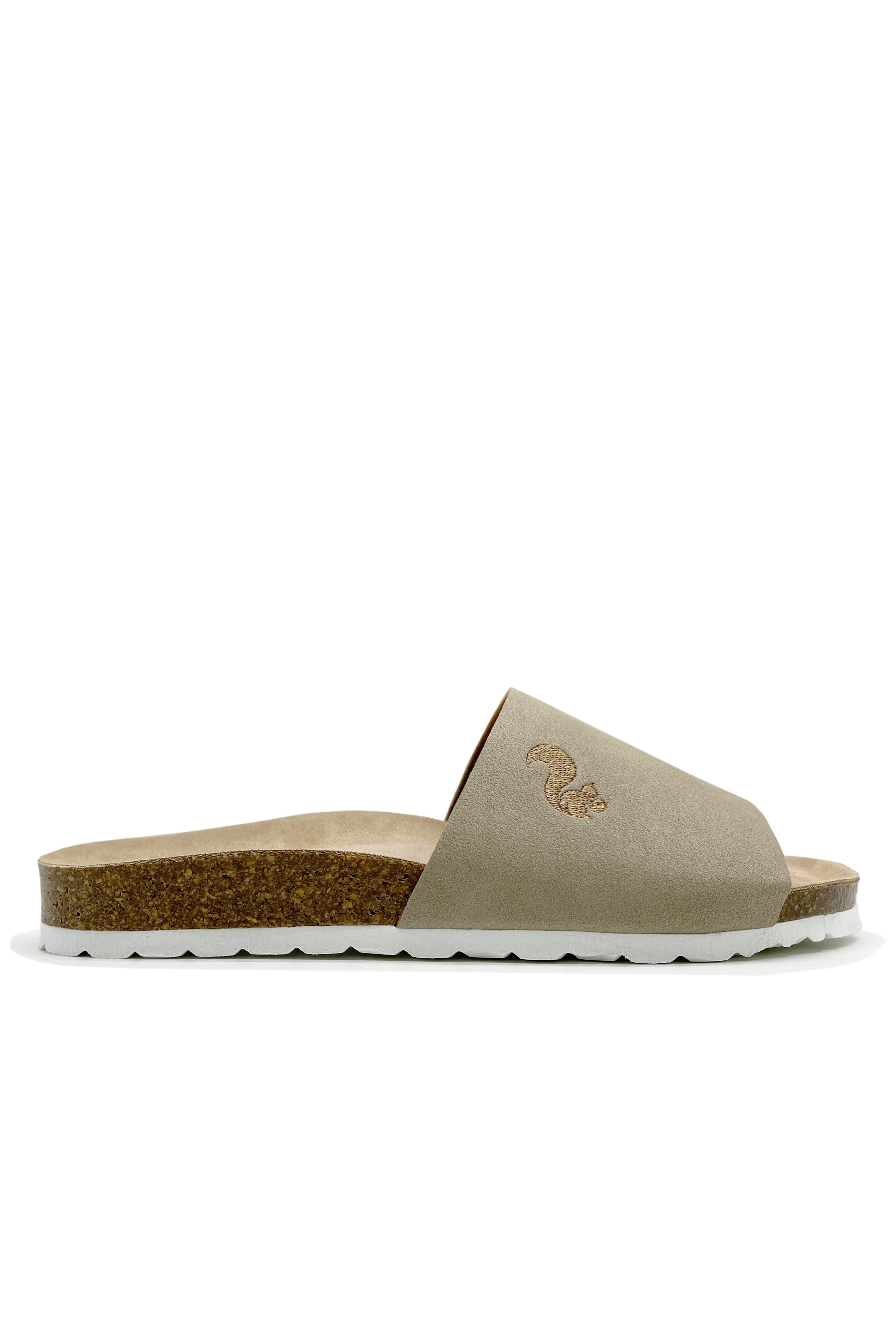 thies womens vegan Slides Eco Pool Beige